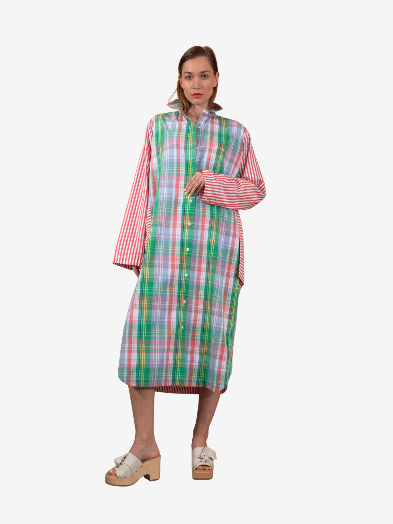 Robe tartan rouge SATYA