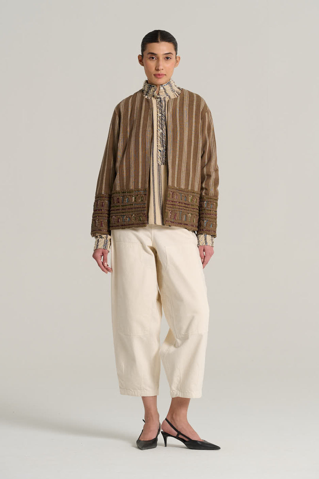Veste en lin tabac ARTHUR