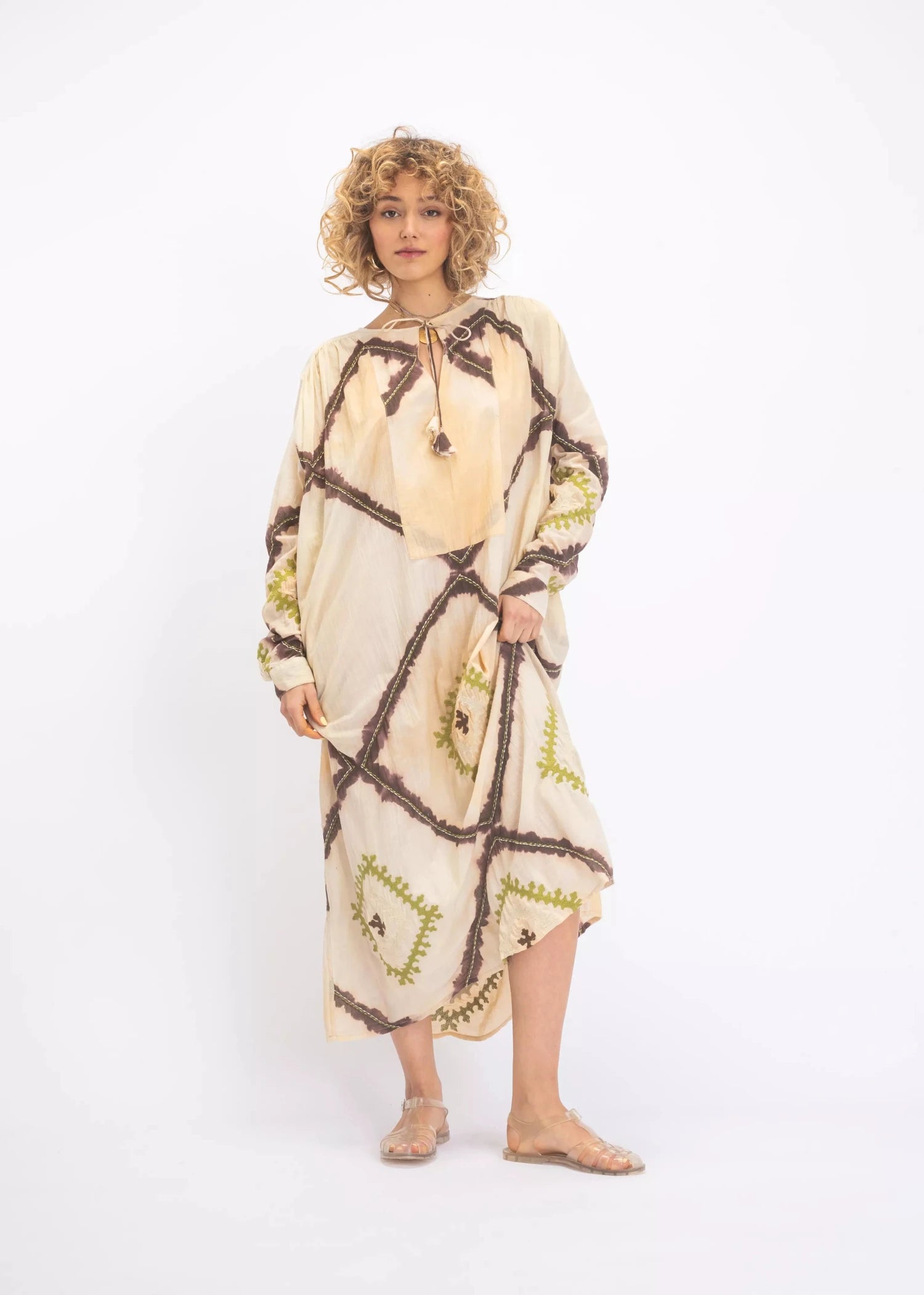 v de vinster robe moutarde