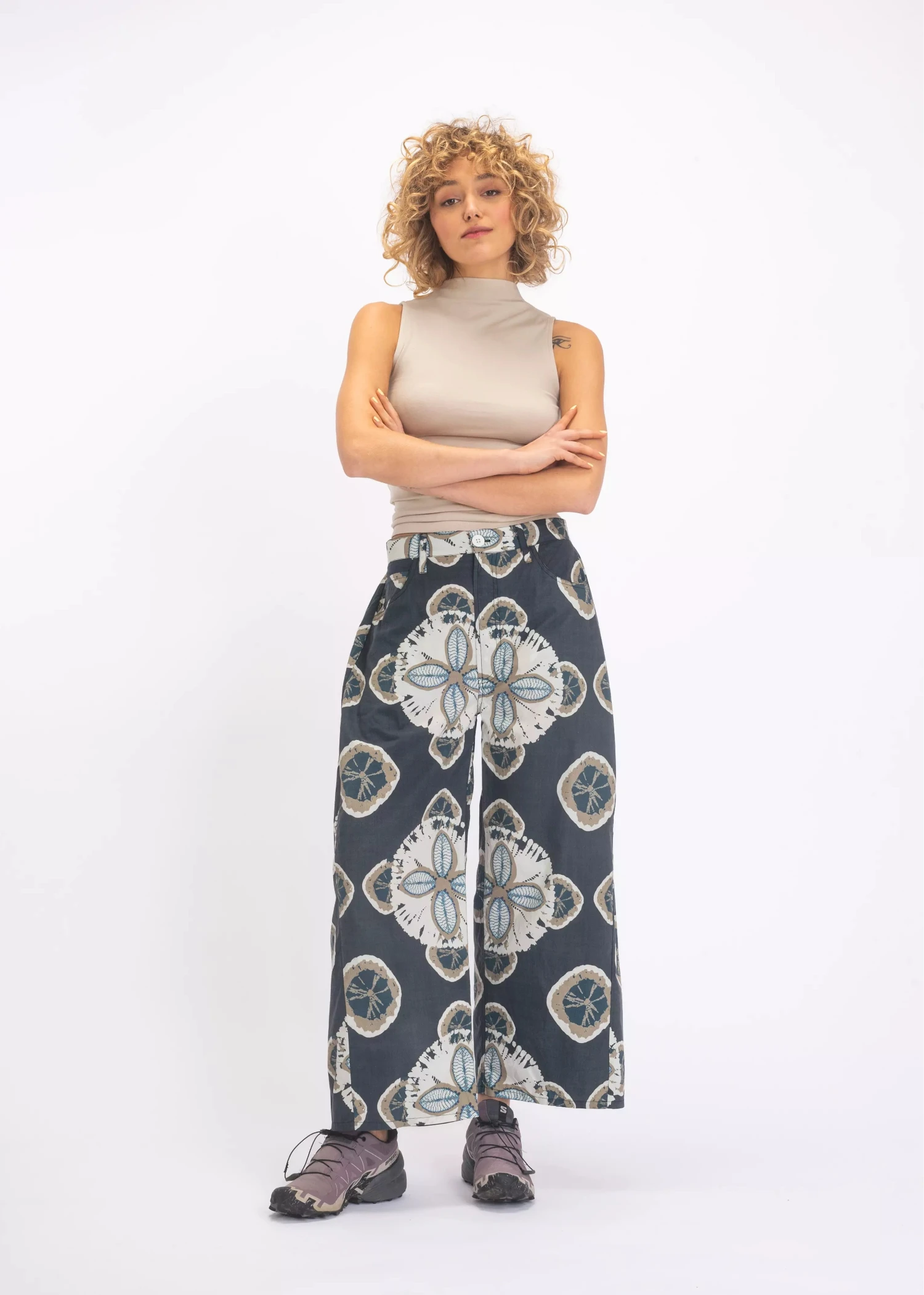 v de vinster pantalon charbon coton