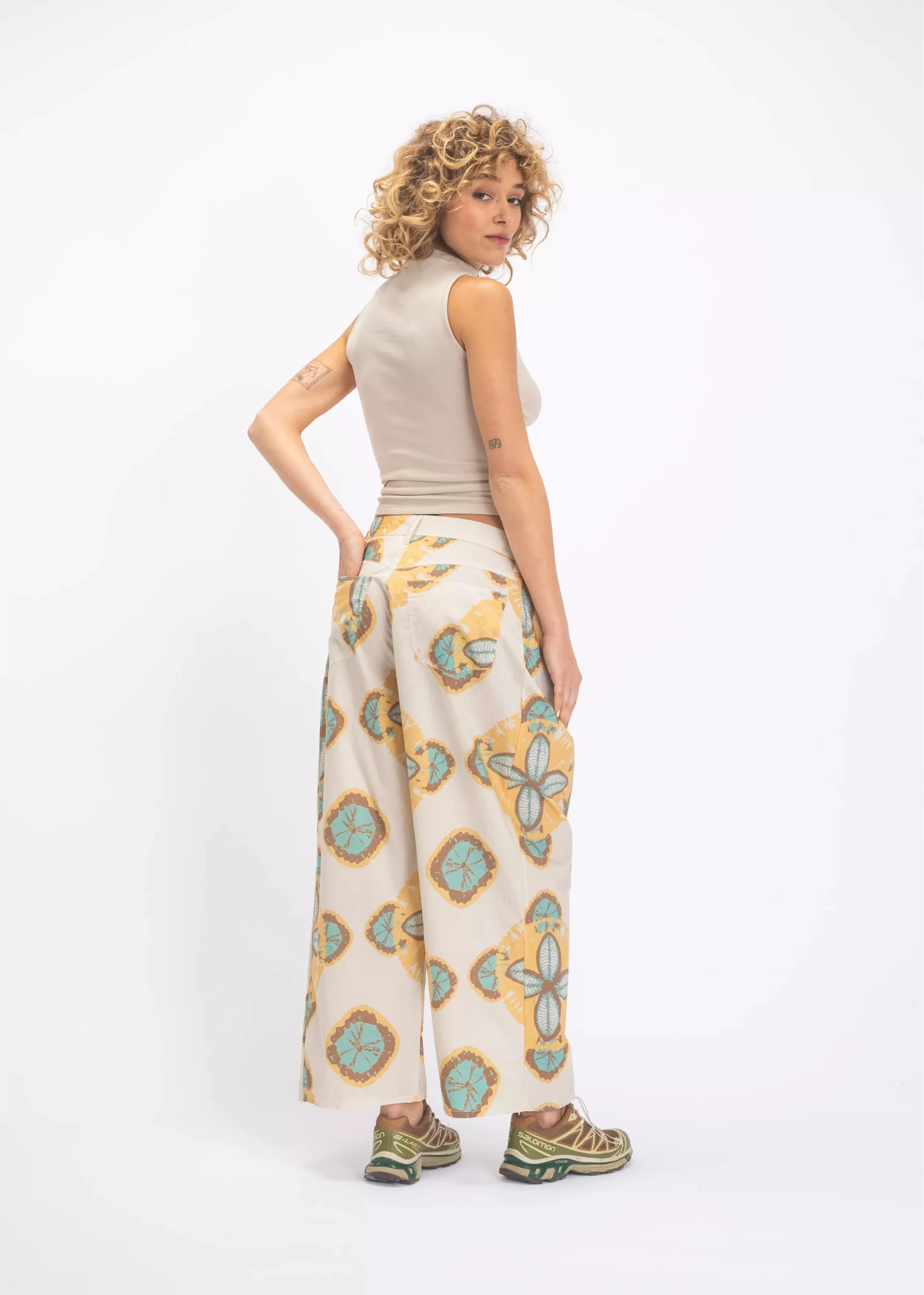 v de vinster jaune pantalon