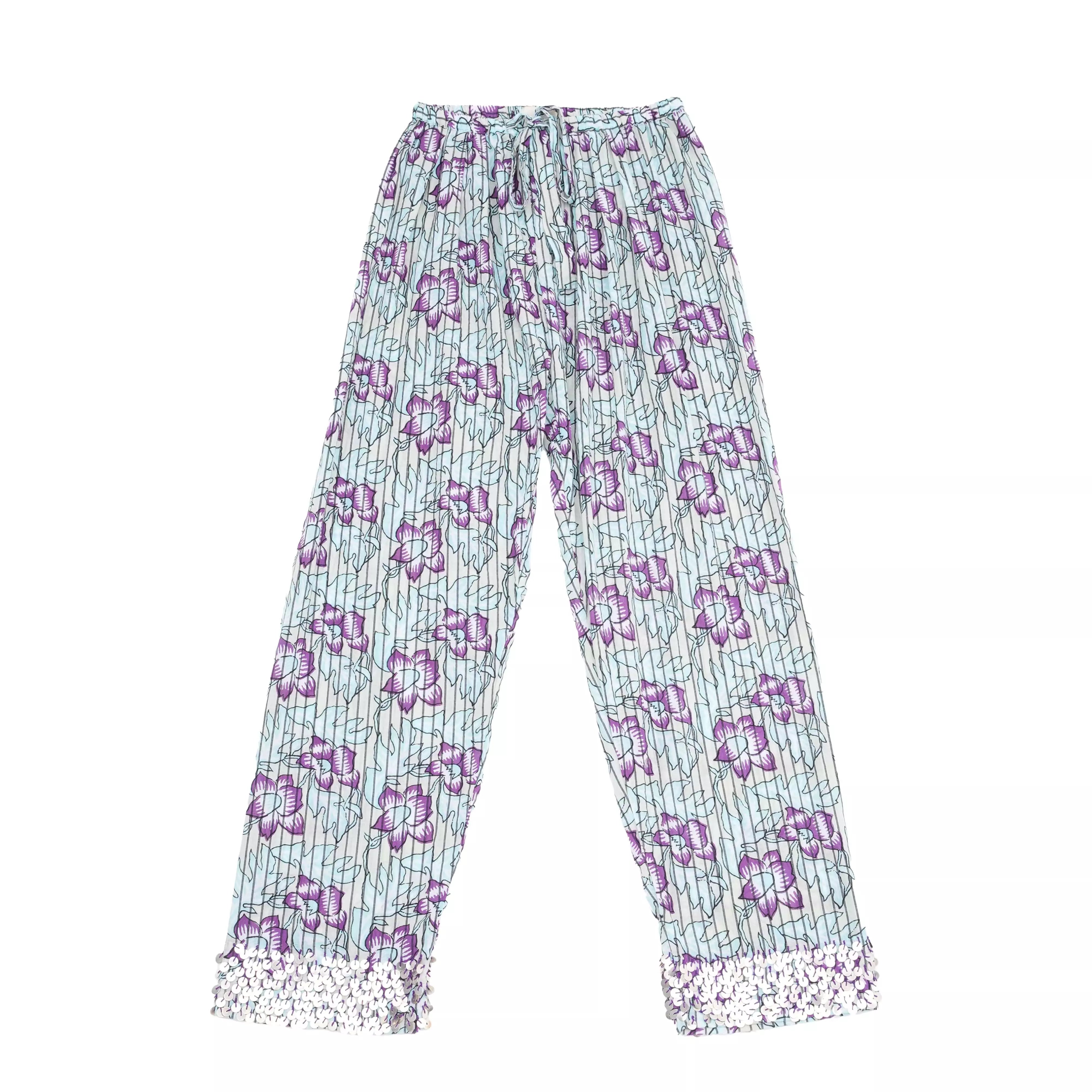 V DE VINSTER BLEU PANTALON BHUMI