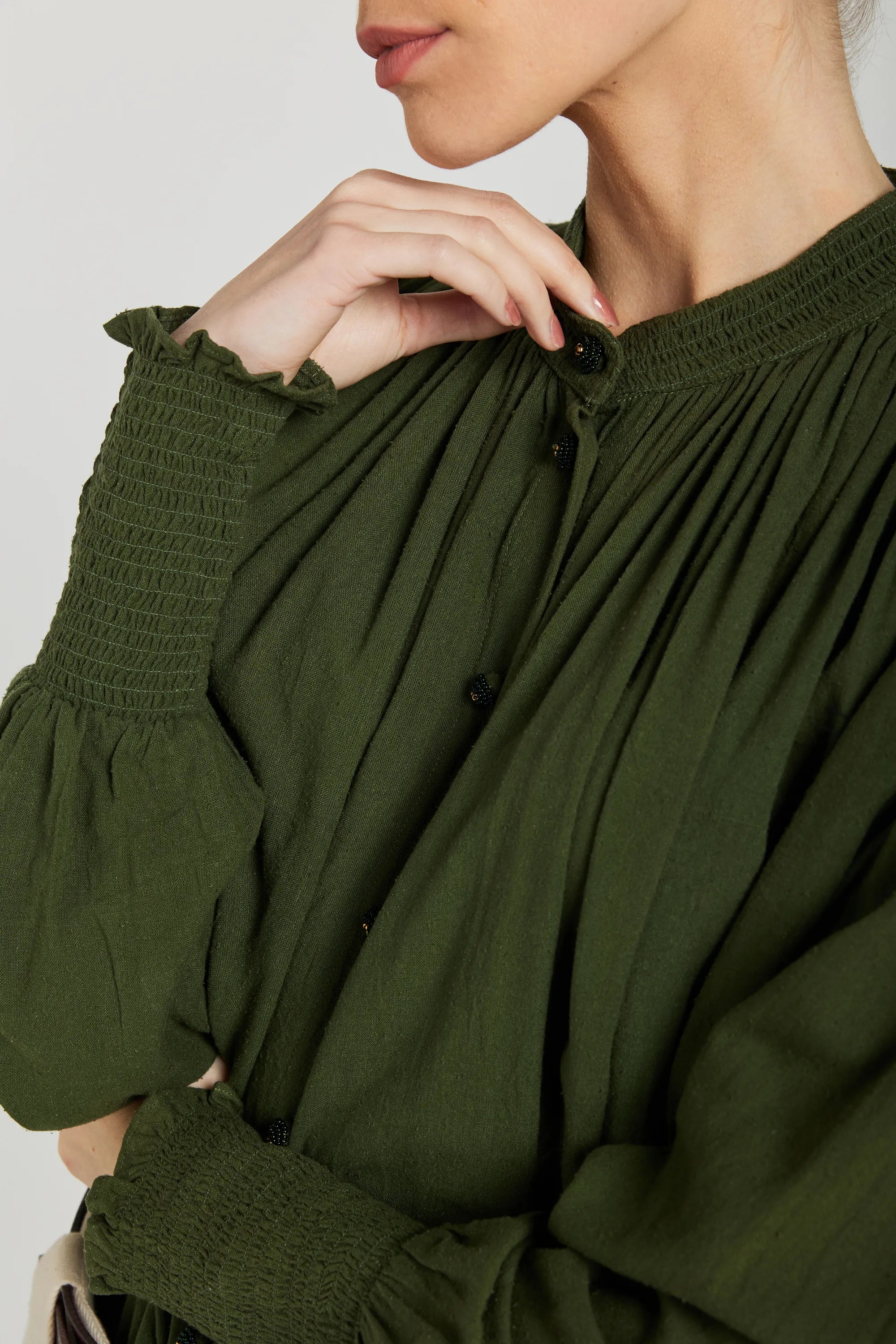 olive verte robe v de vinster