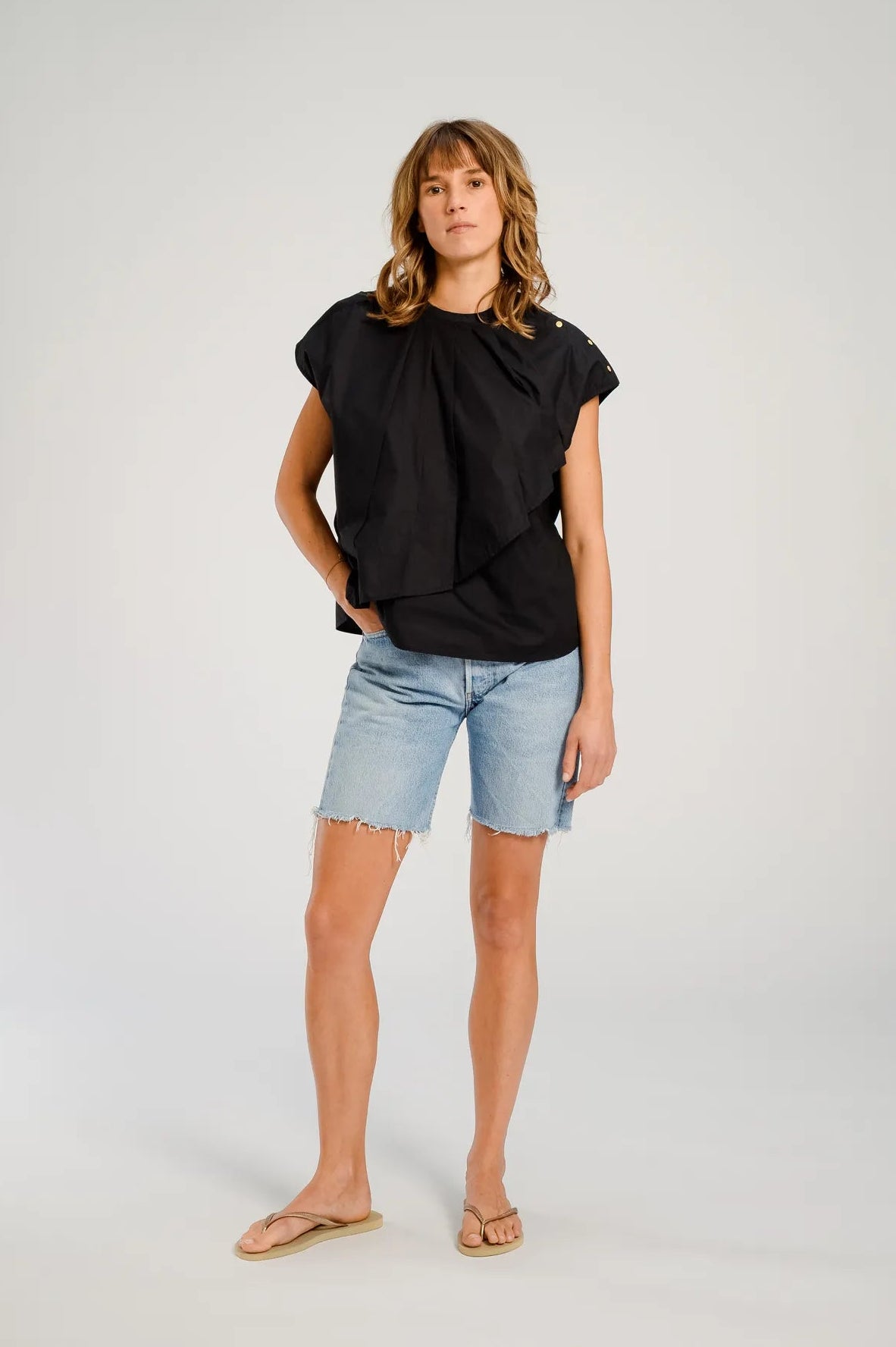 black v de vinster jean blouse chicago