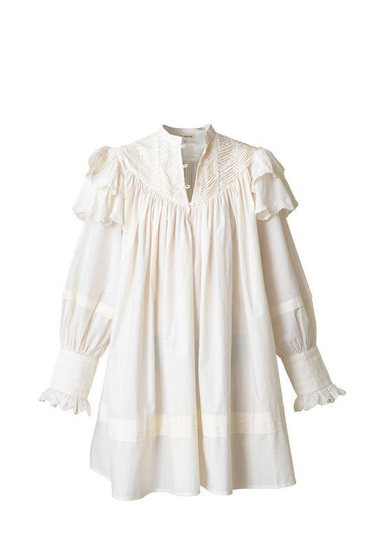 Robe courte à volants Chloé
