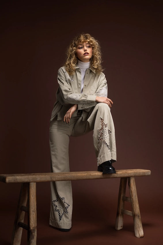 Pantalon velours marron CIANA