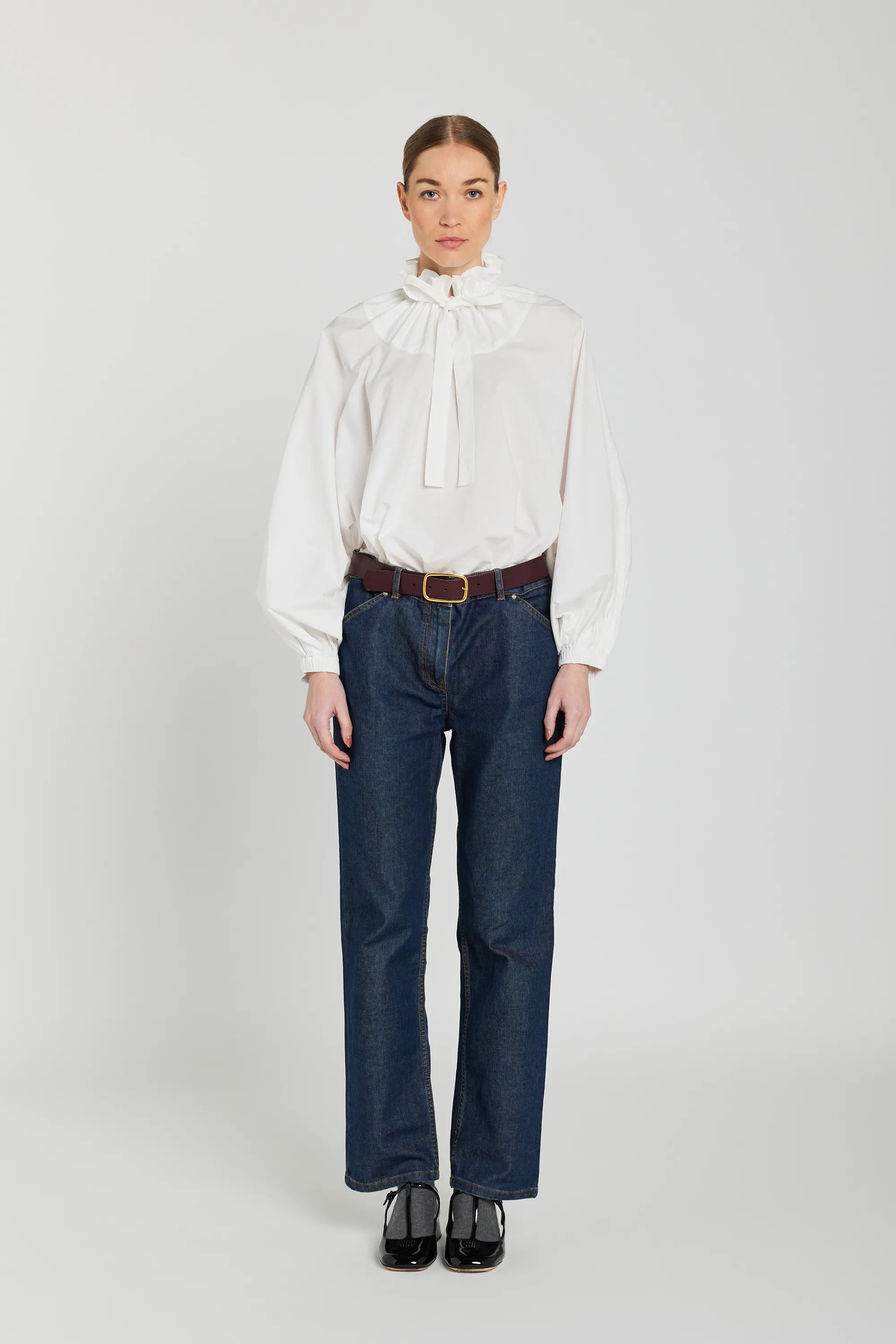 blouse clara v de vinster blanche