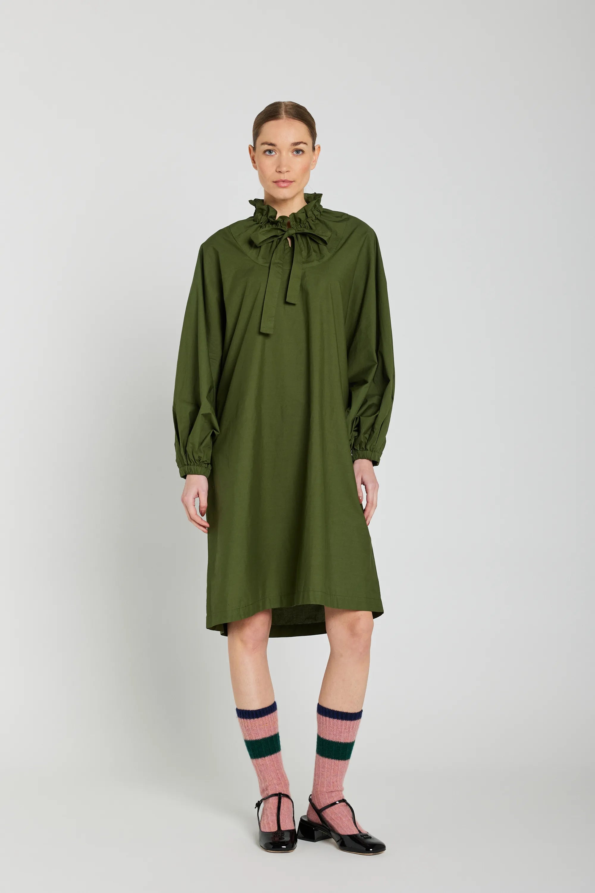 robe olive verte v de vinster