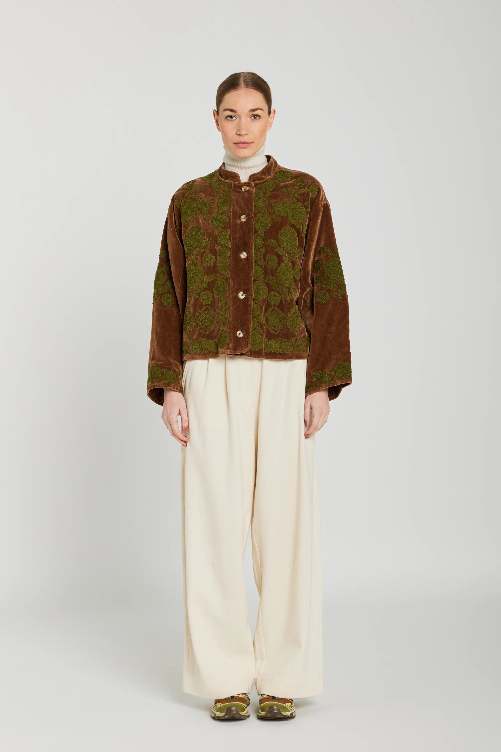 v de vinster marron veste Coraly