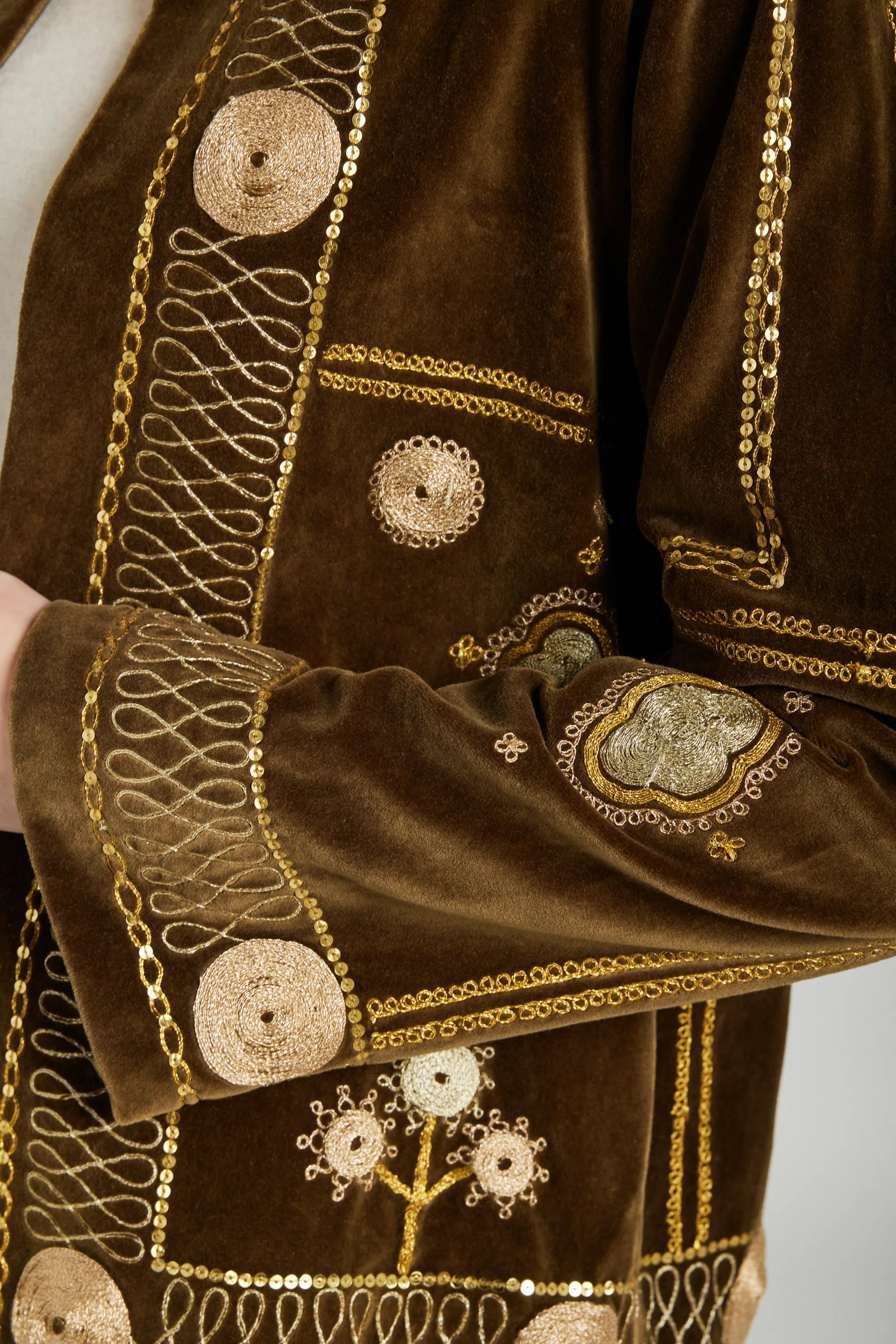 veste velours brodé v de vinster