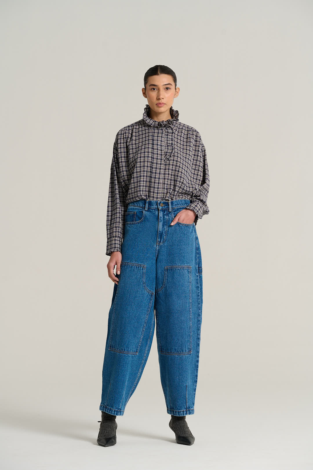 Blouse à carreaux tartan PABLO