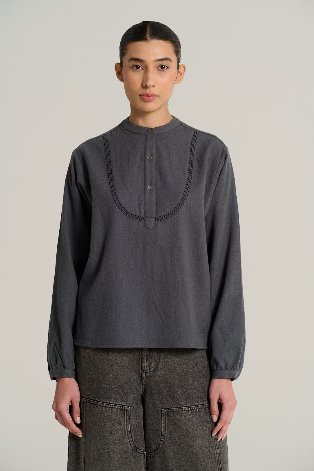 Blouse en laine anthracite Joseph