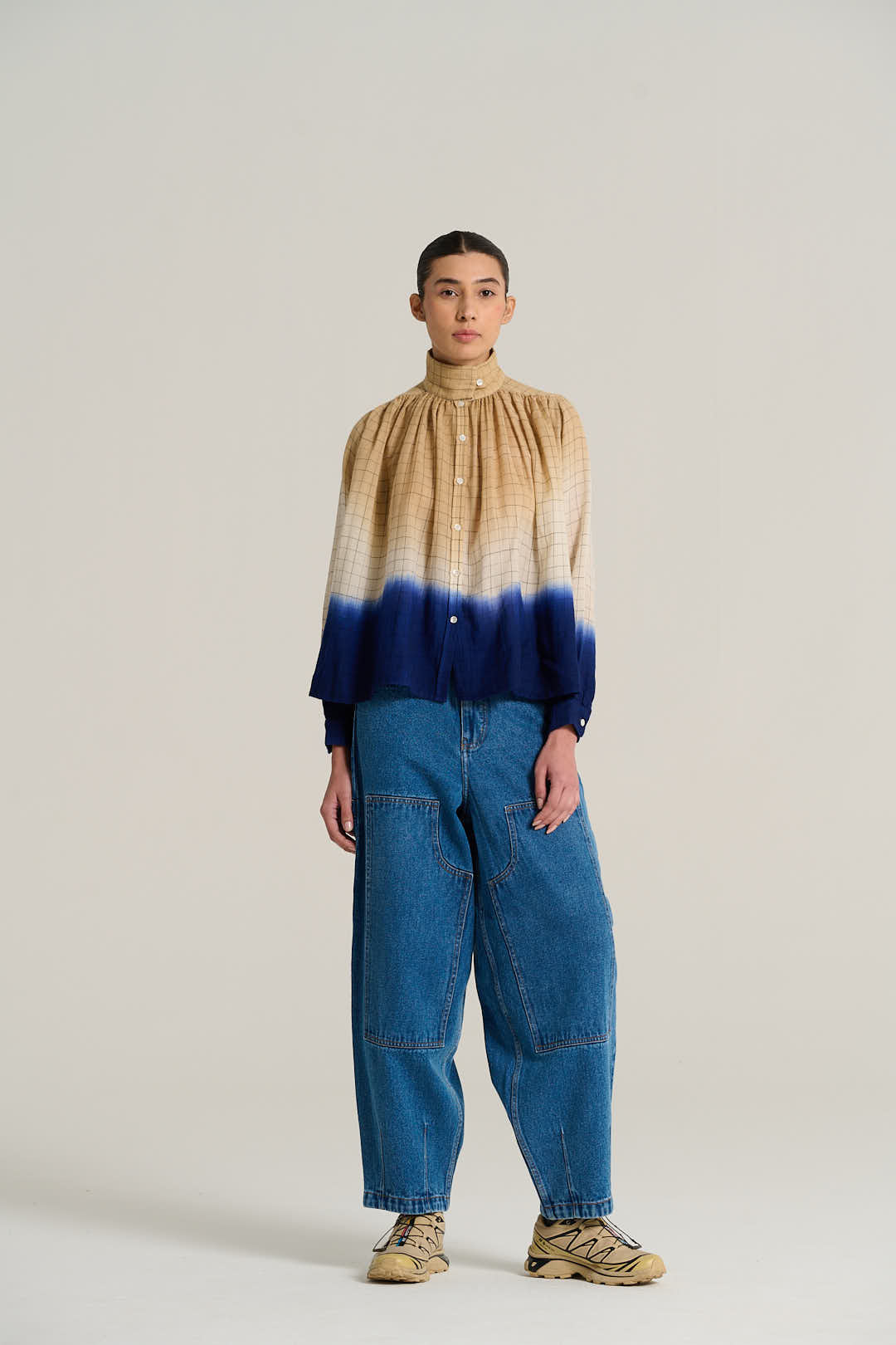 Blouse tie and dye indigo MARIUS