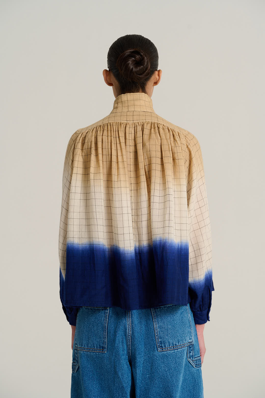 Blouse tie and dye indigo MARIUS