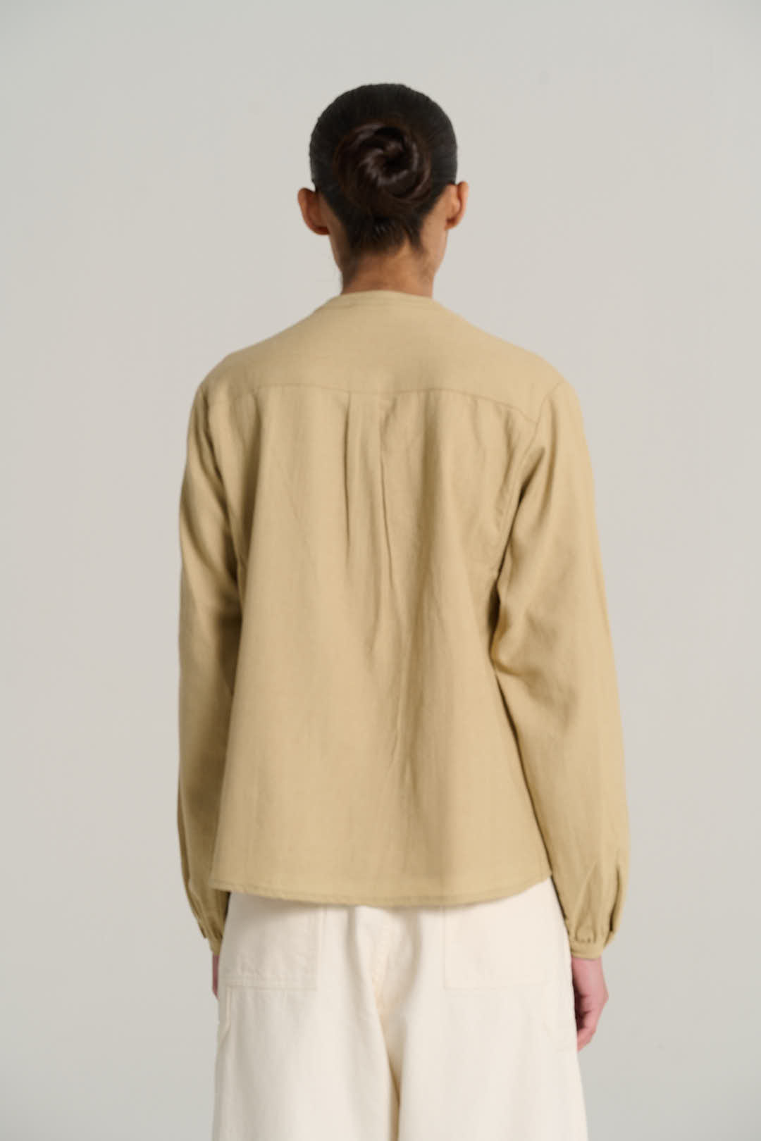 Blouse en laine sable Joseph