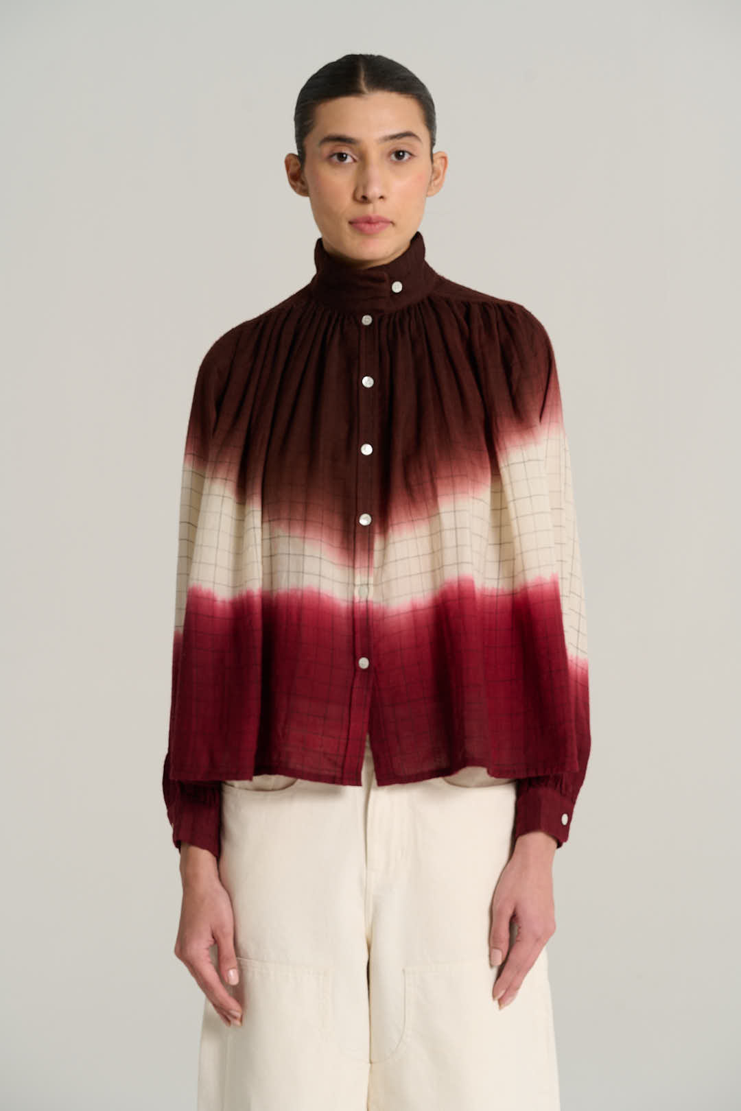 Blouse tie and dye bordeaux MARIUS