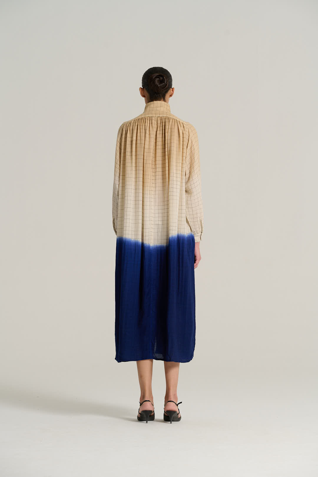 Robe tie and dye indigo MARIUS