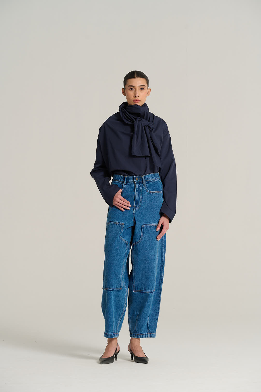 Blouse bleu marine MARCEL