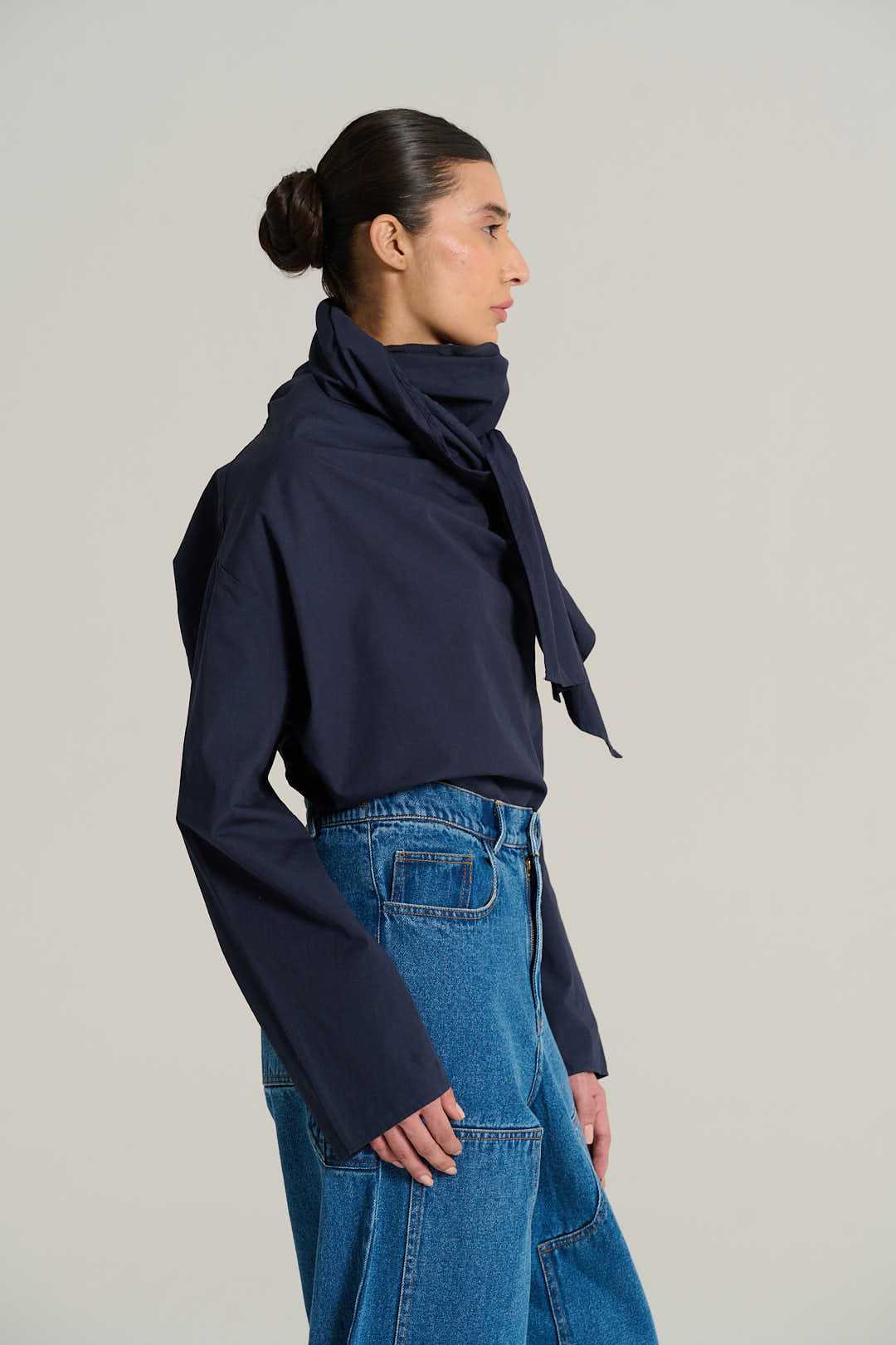 Blouse bleu marine MARCEL