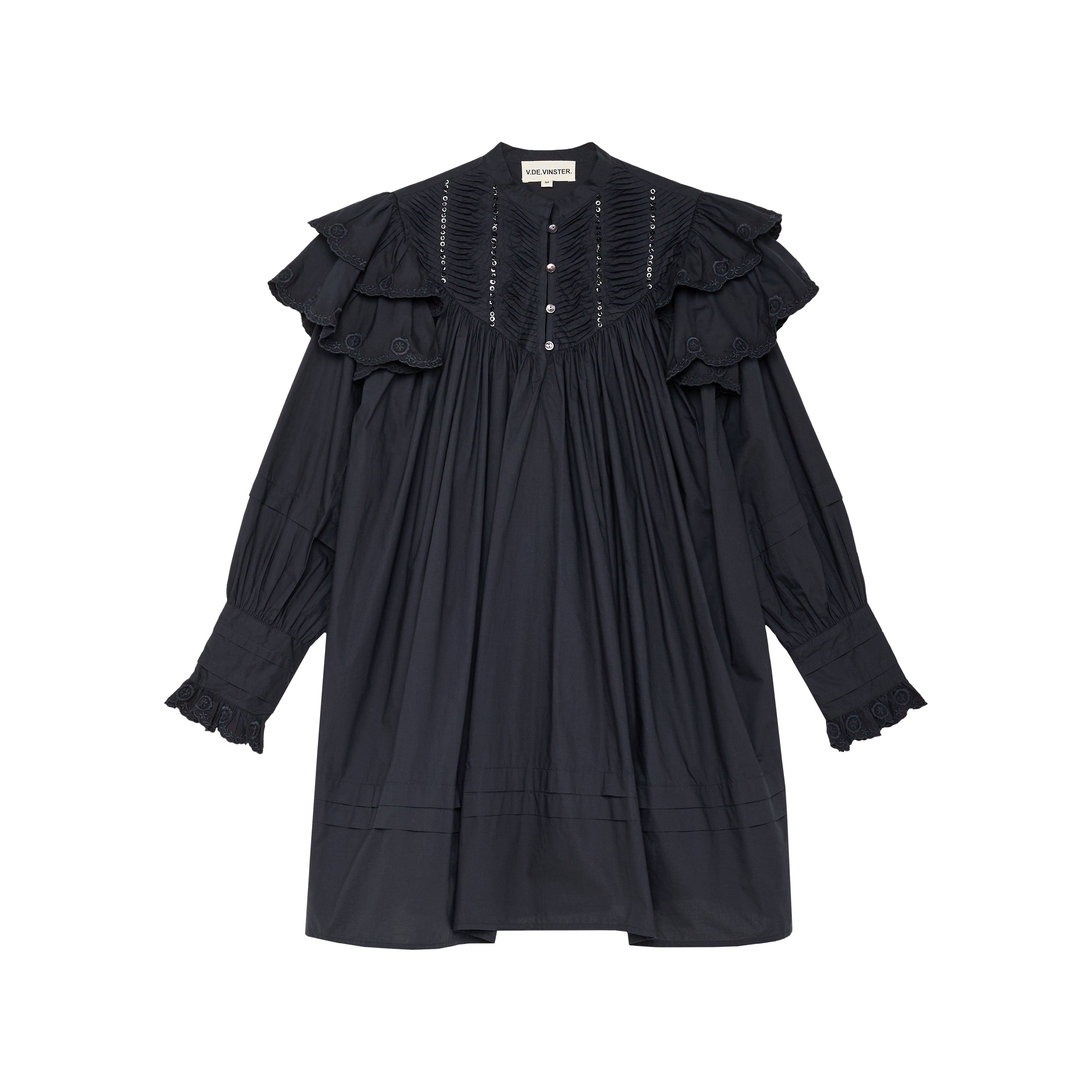 Robe courte à volants Chloé