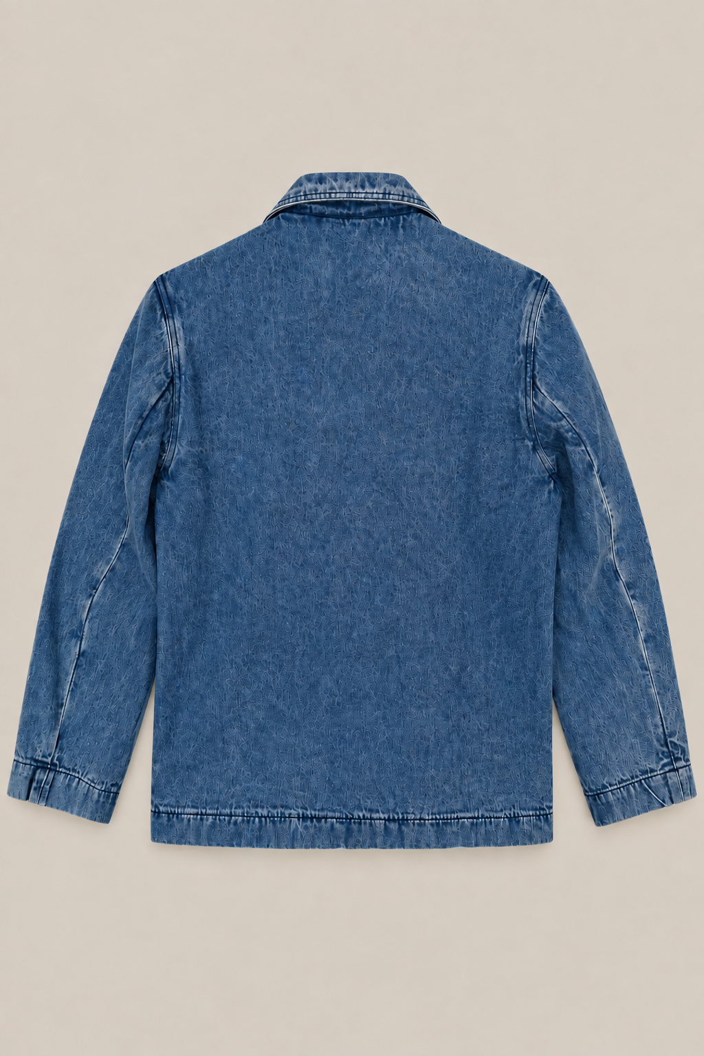 Veste denim bleu brodé EMILE