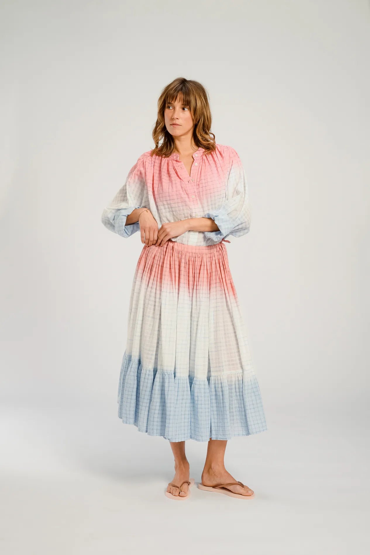 HIMI SKIRT PINK BLUE