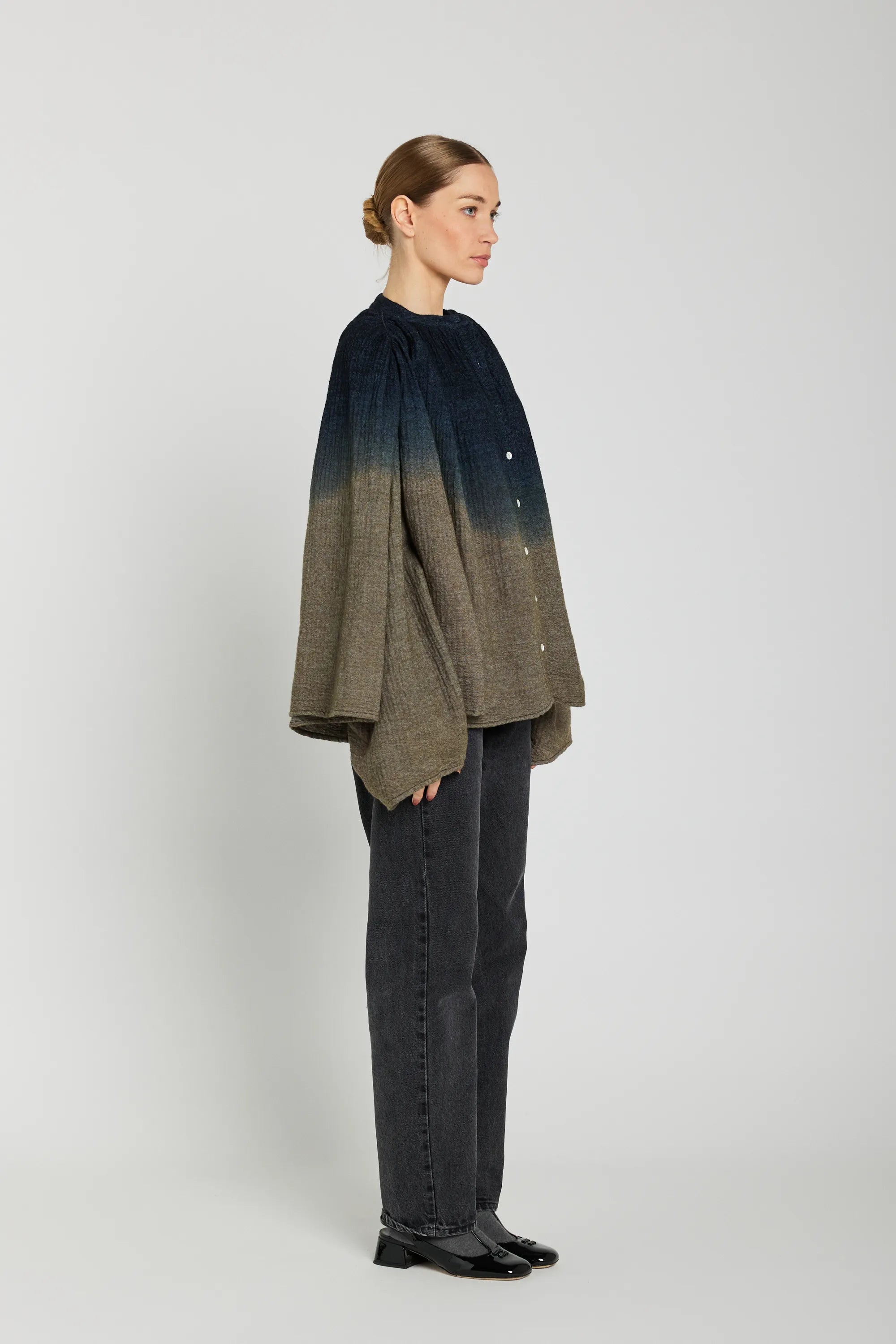 Chemise tie and dye bleue marine MALO