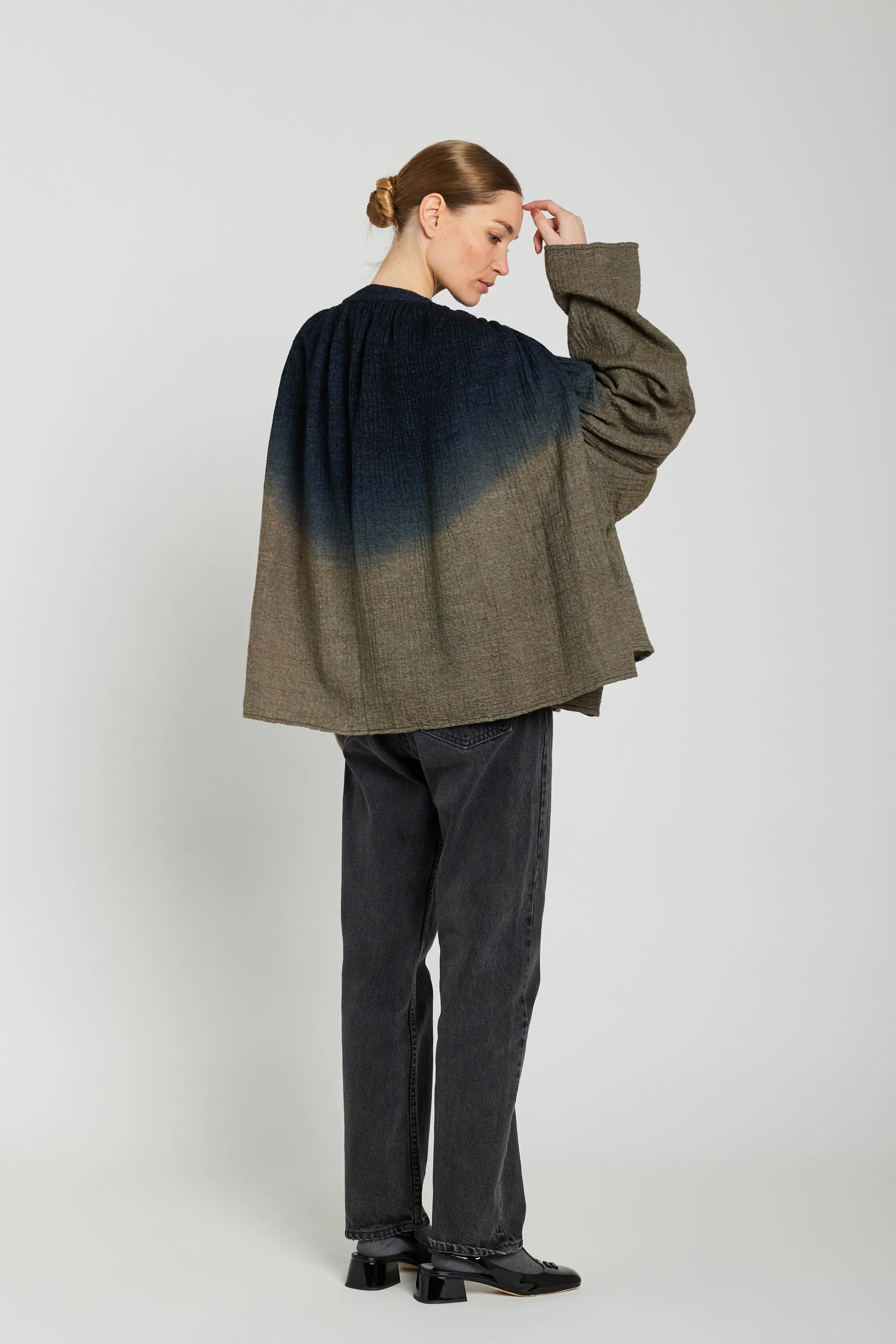 Chemise tie and dye bleue marine MALO