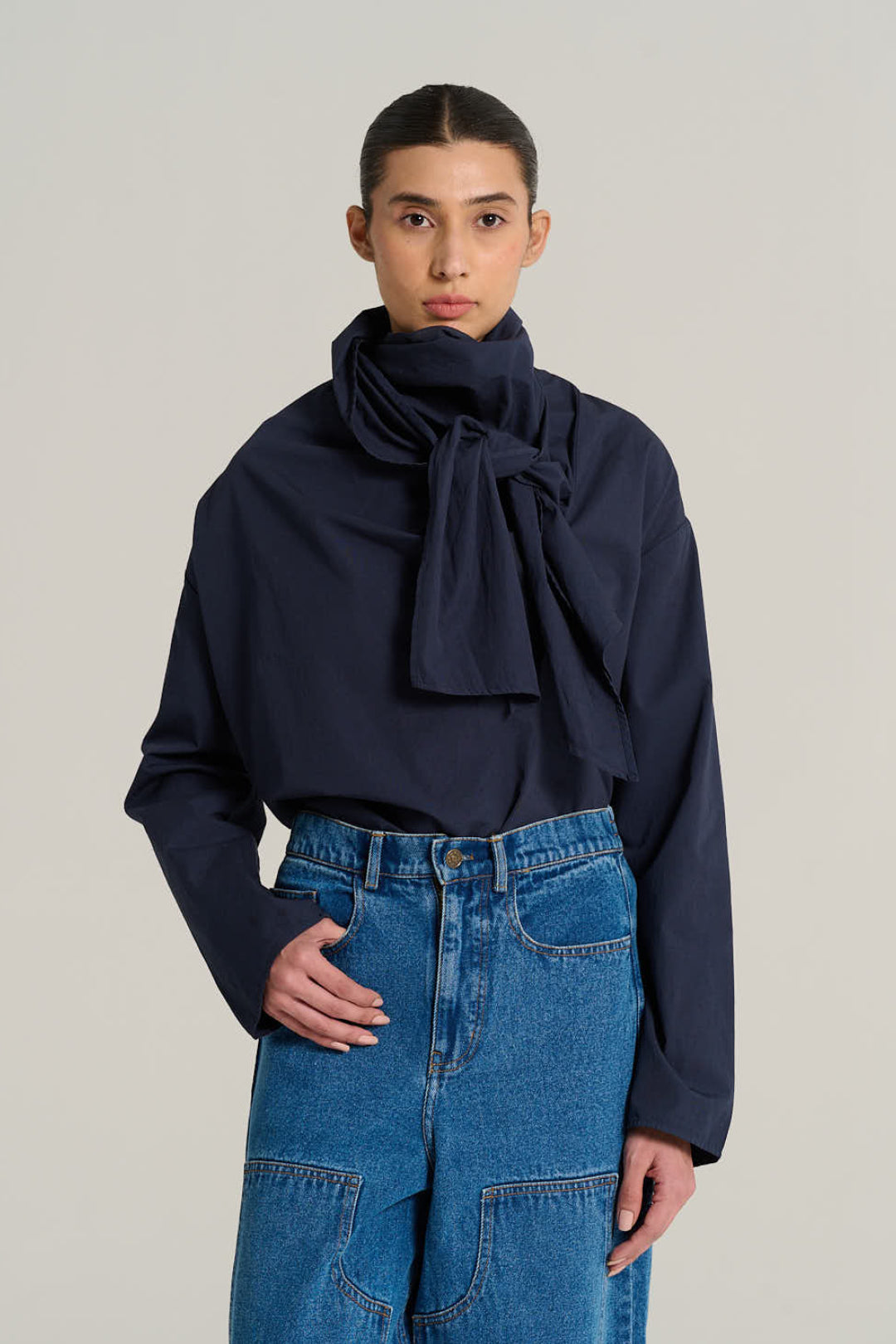 Navy blue MARCEL blouse