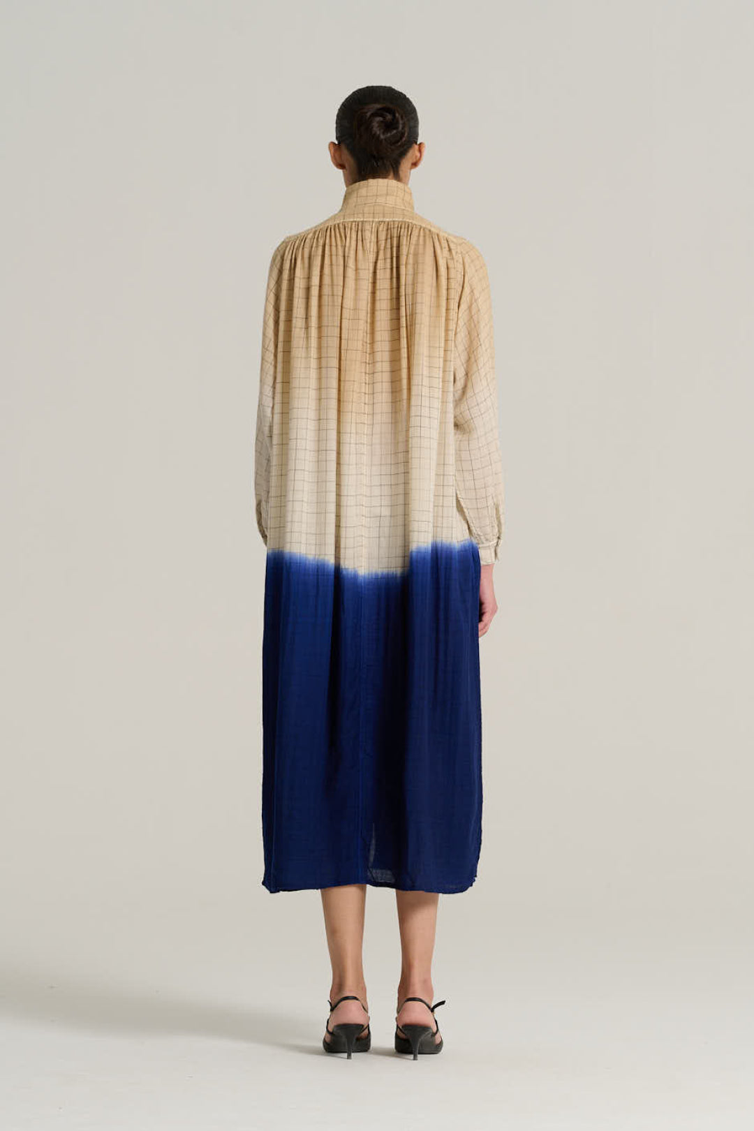 Robe tie and dye indigo MARIUS