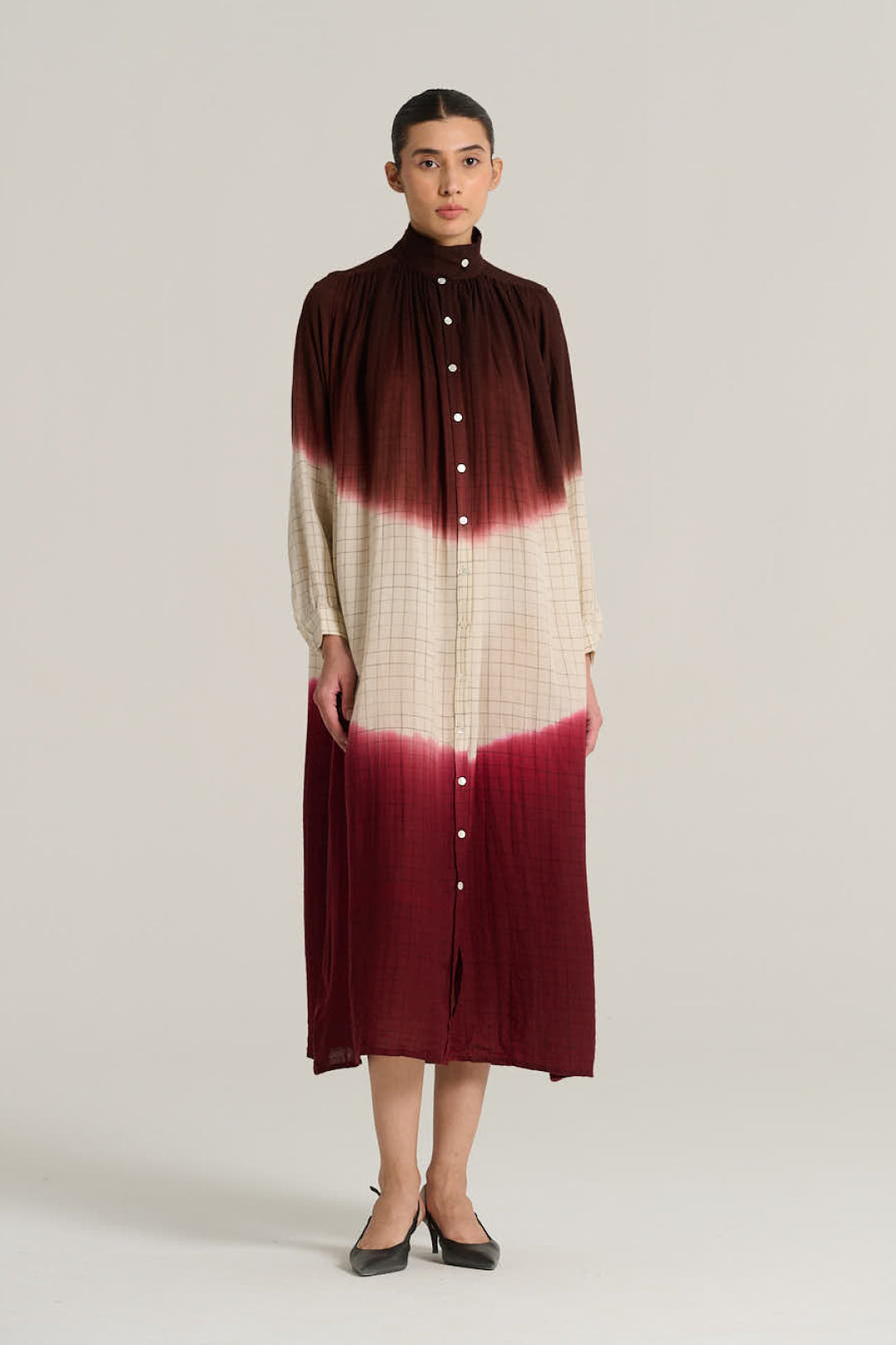 Robe tie and dye bordeaux MARIUS