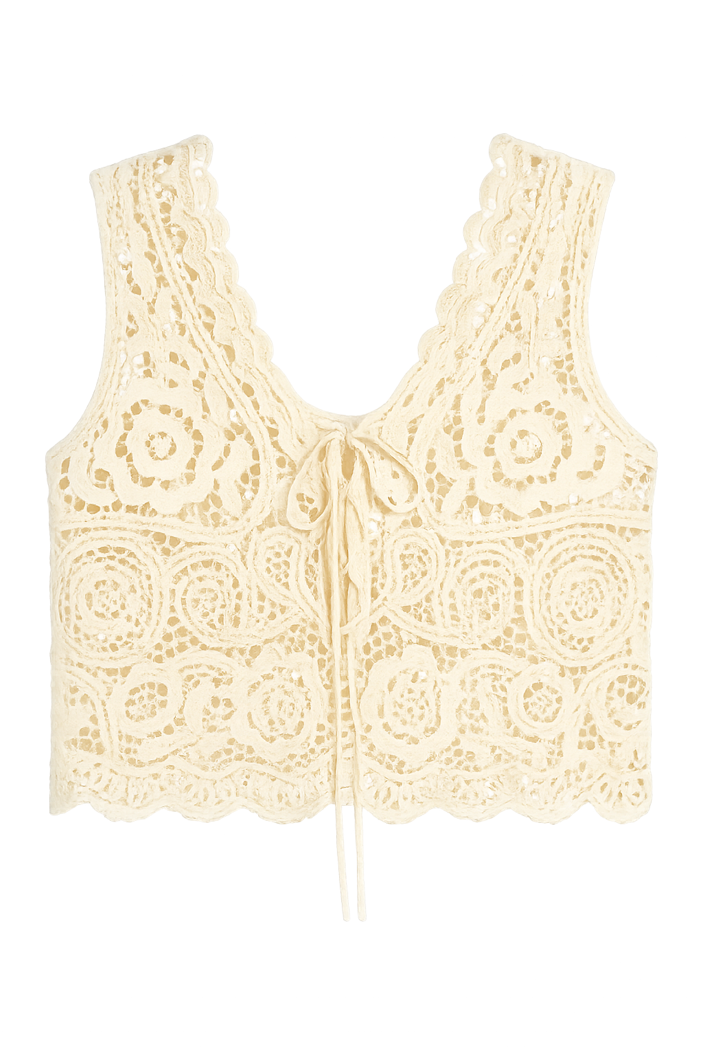 MERU White Lace Top