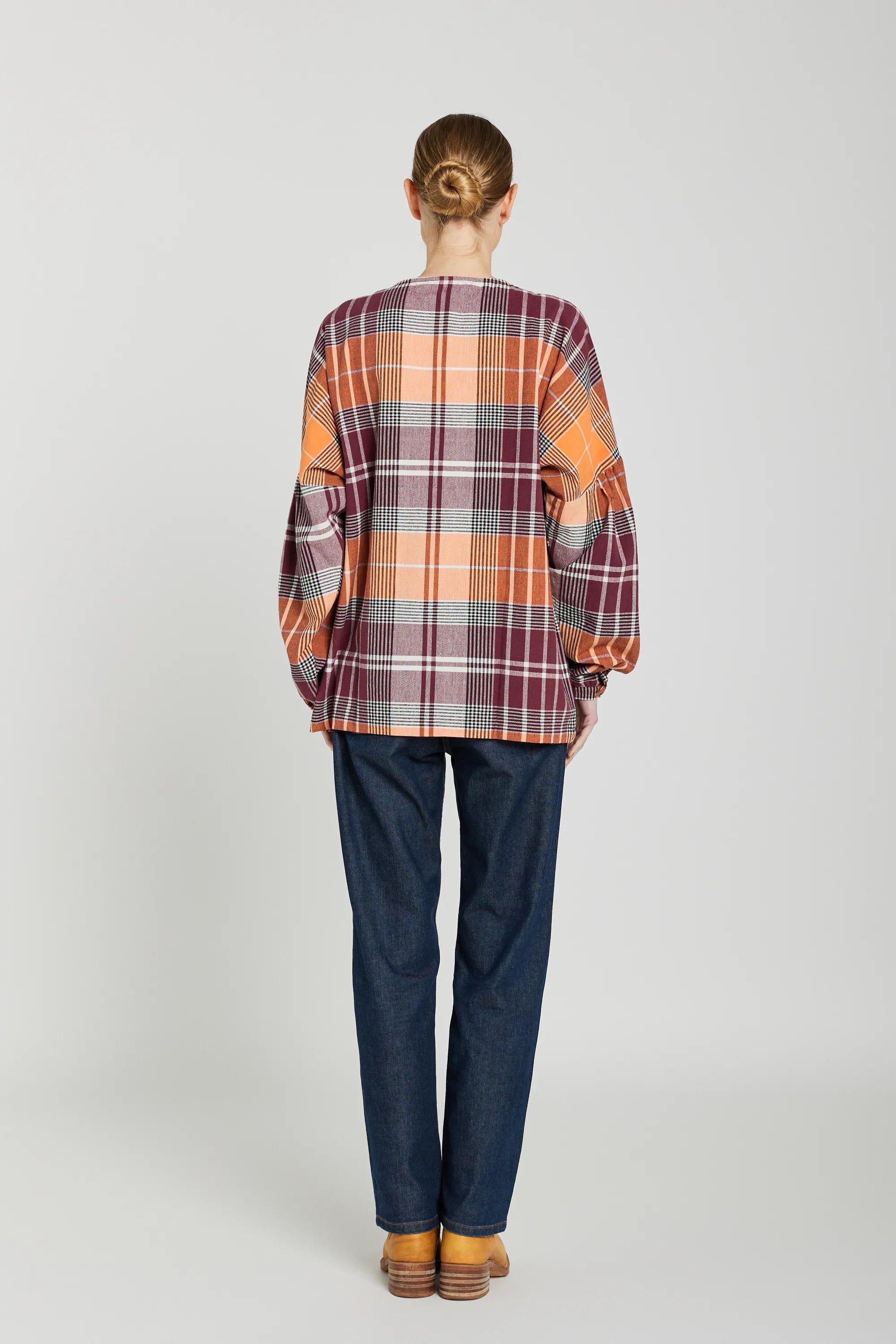 Blouse tartan safran MIA