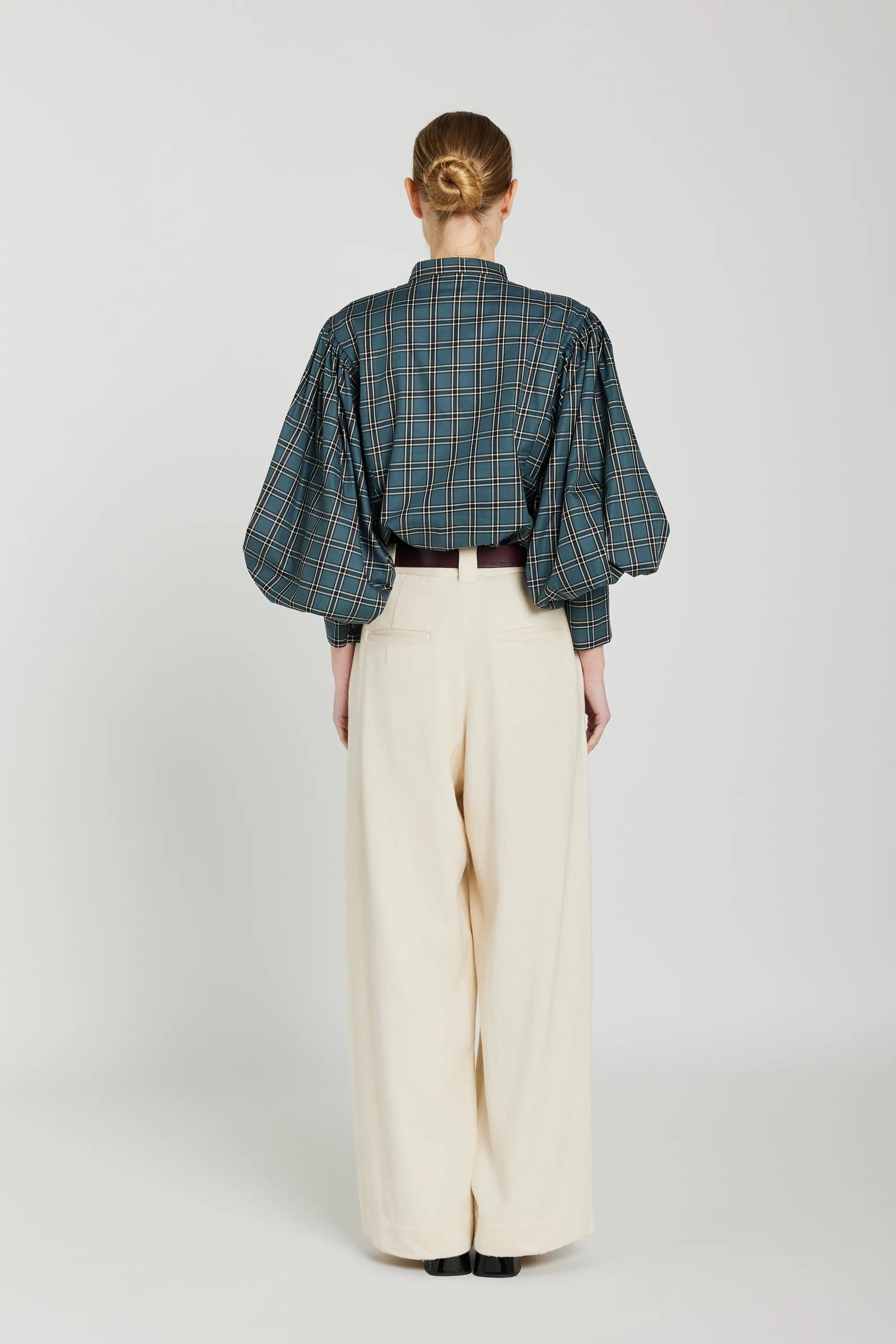 Chemise tartan bleu MINDI