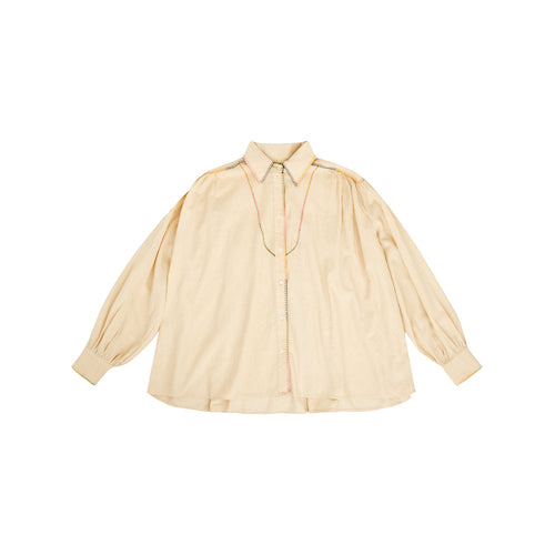 Pondicherry Cream Cotton Peacoat