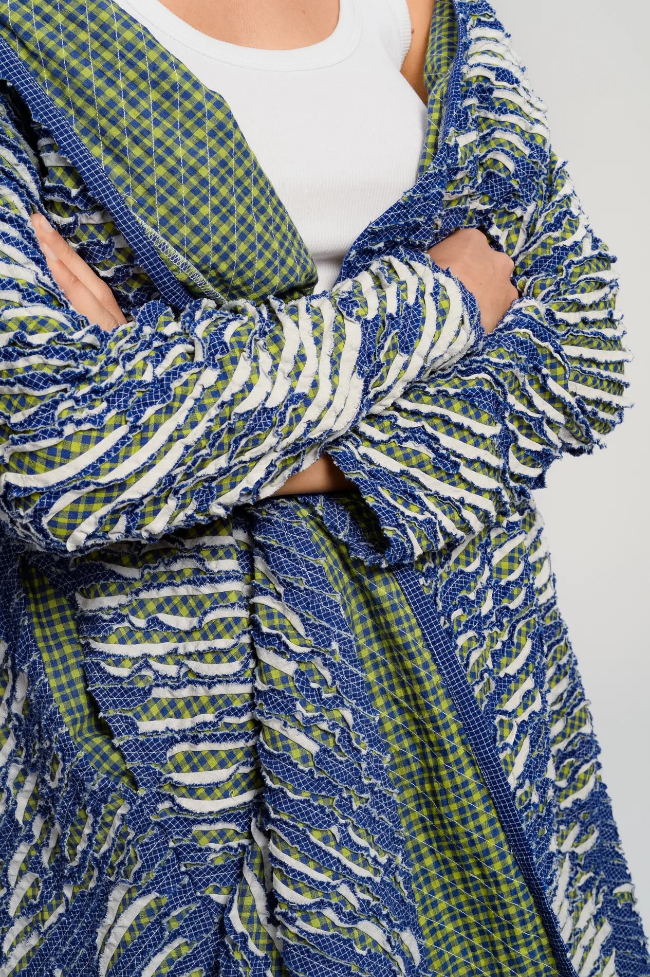 Veste longue bleue PUSHKAR