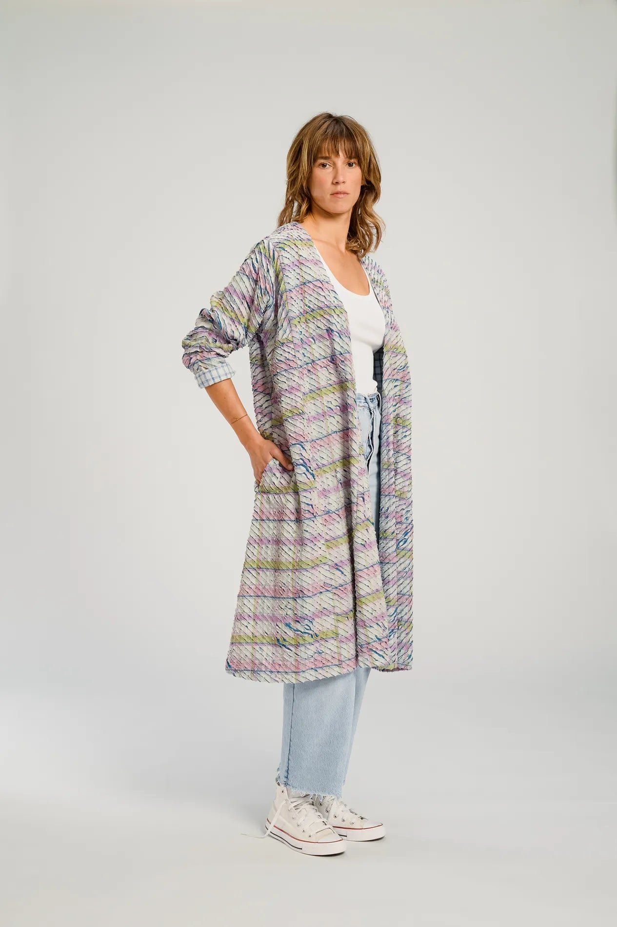 Long pink PUSHKAR jacket