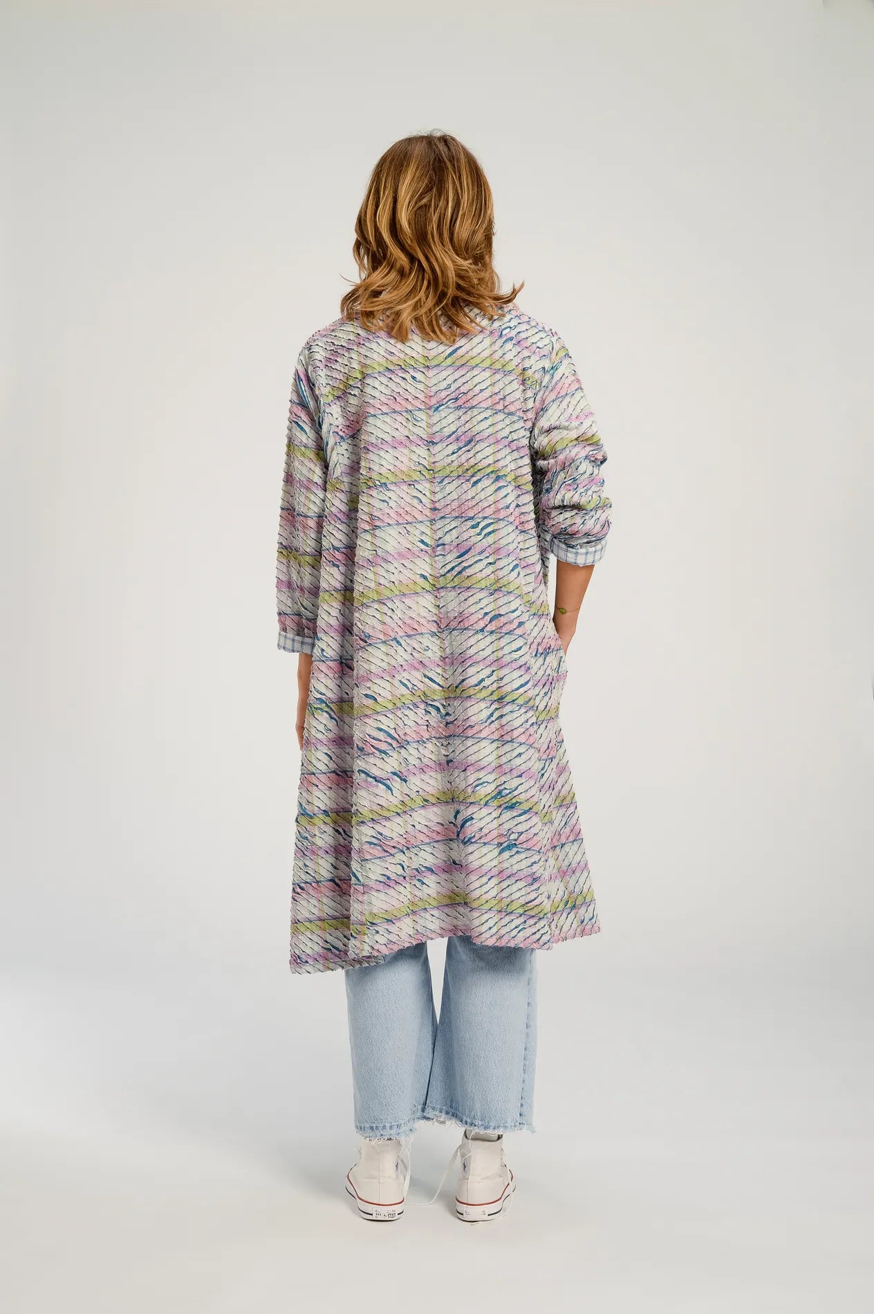 Veste longue rose PUSHKAR