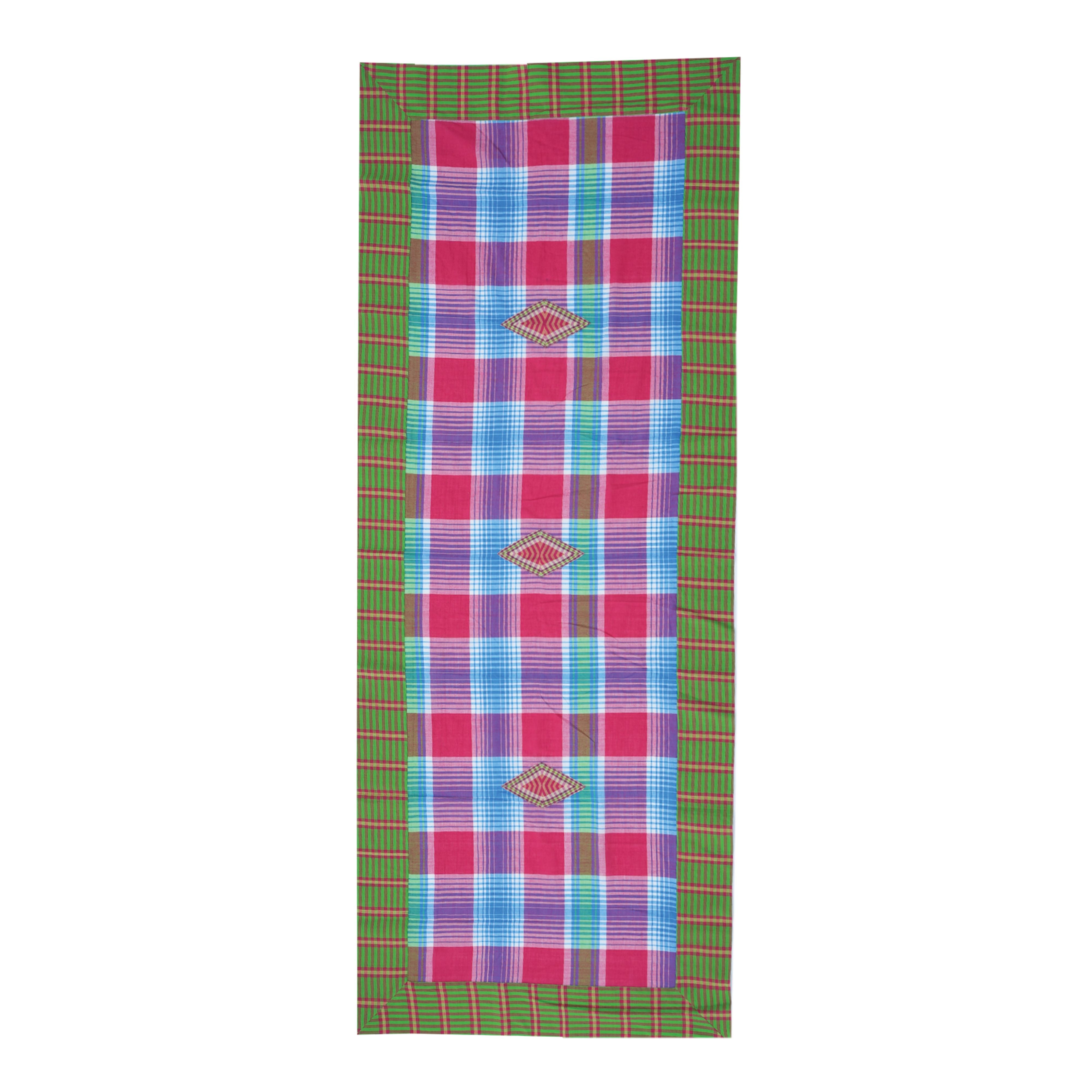 Étole rouge à carreaux RUDRA