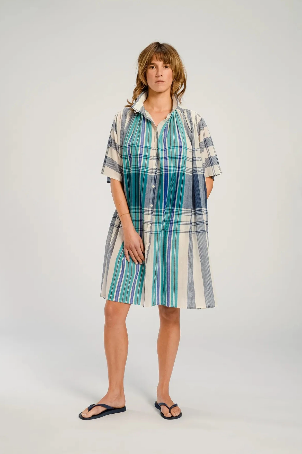 tunic rayée bleue v de vinster