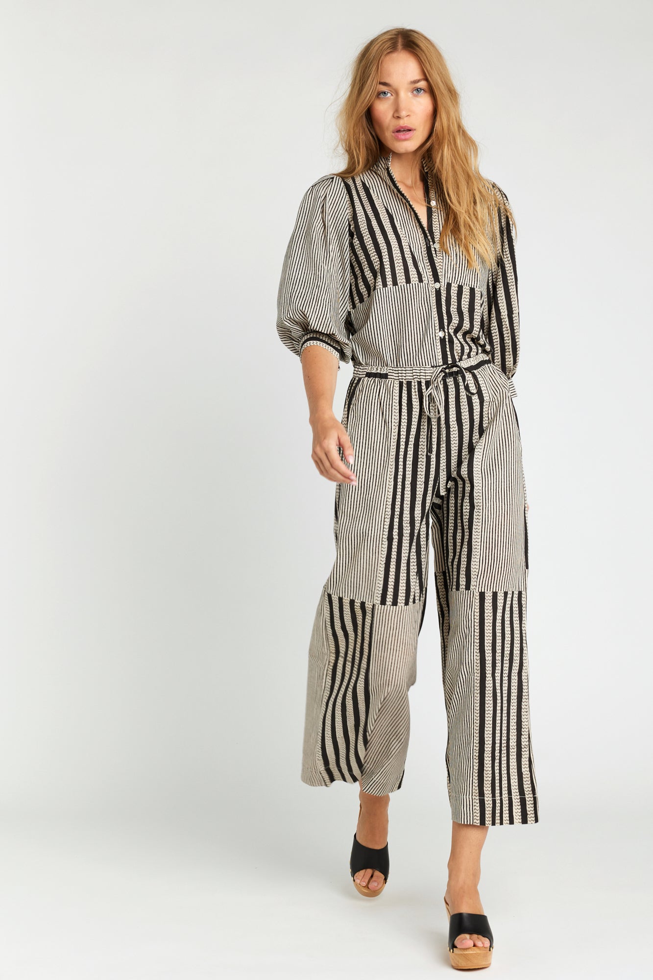 Chemise à rayures noires Shiva