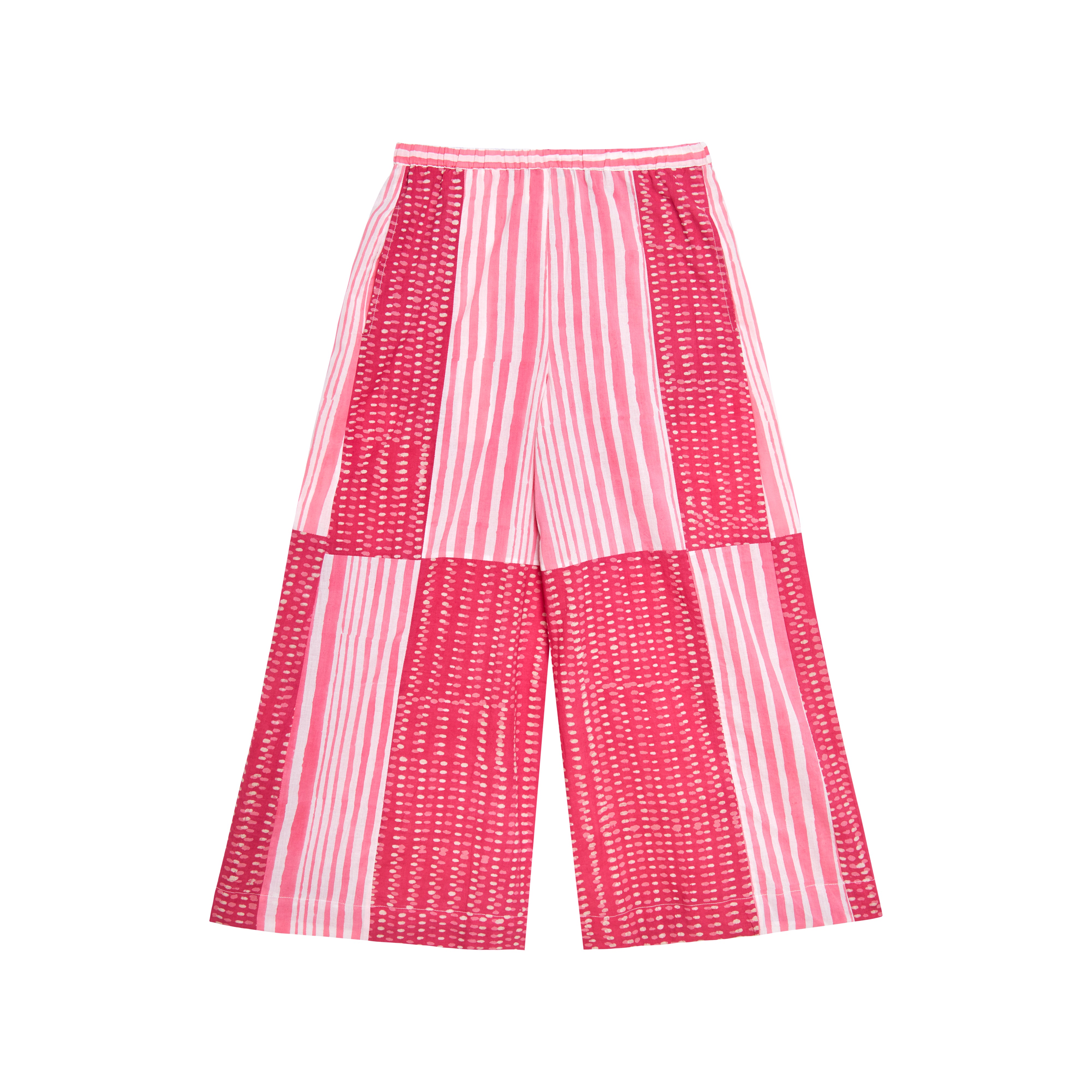 Pantalon à rayures roses Shiva