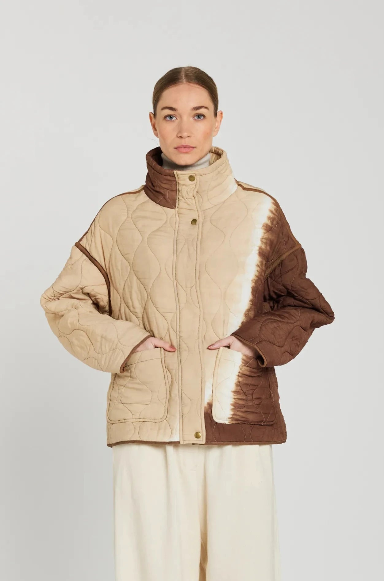 v de vinster femme tie and dye manteau hiver