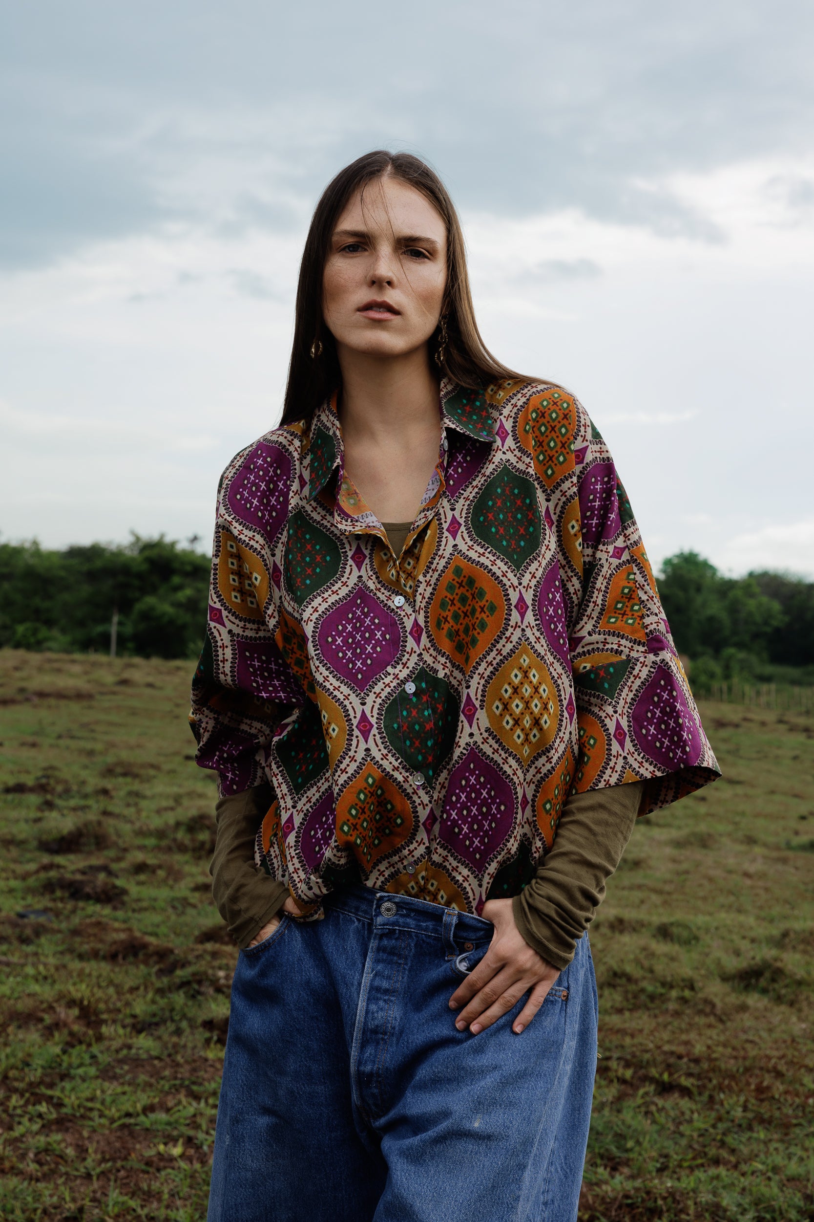 Chemise en coton imprimée TRUST