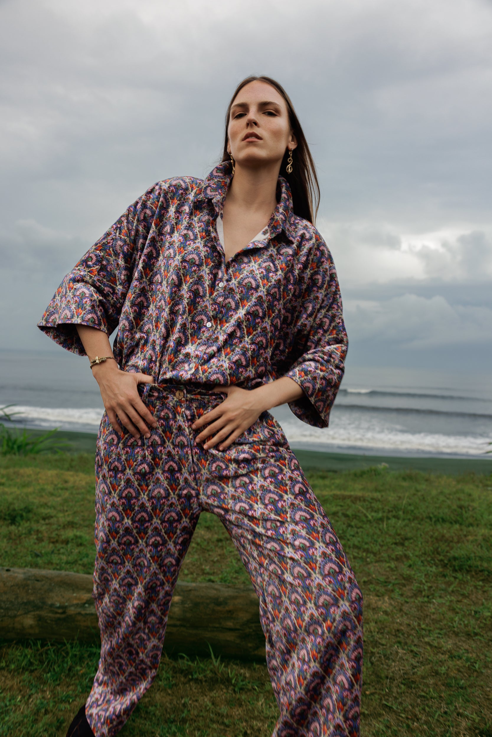 Chemise en velours imprimée TRUST