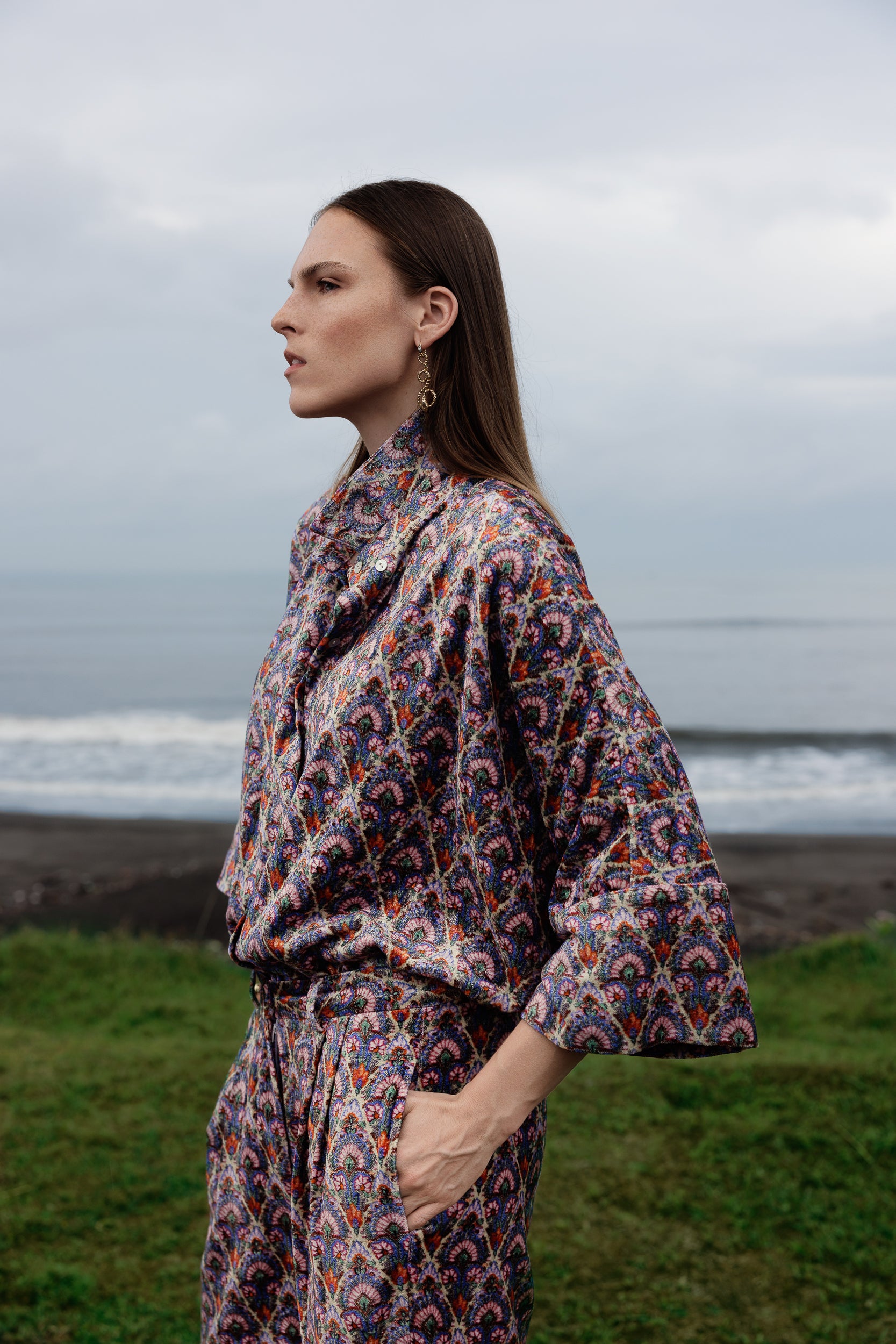 Chemise en velours imprimée TRUST