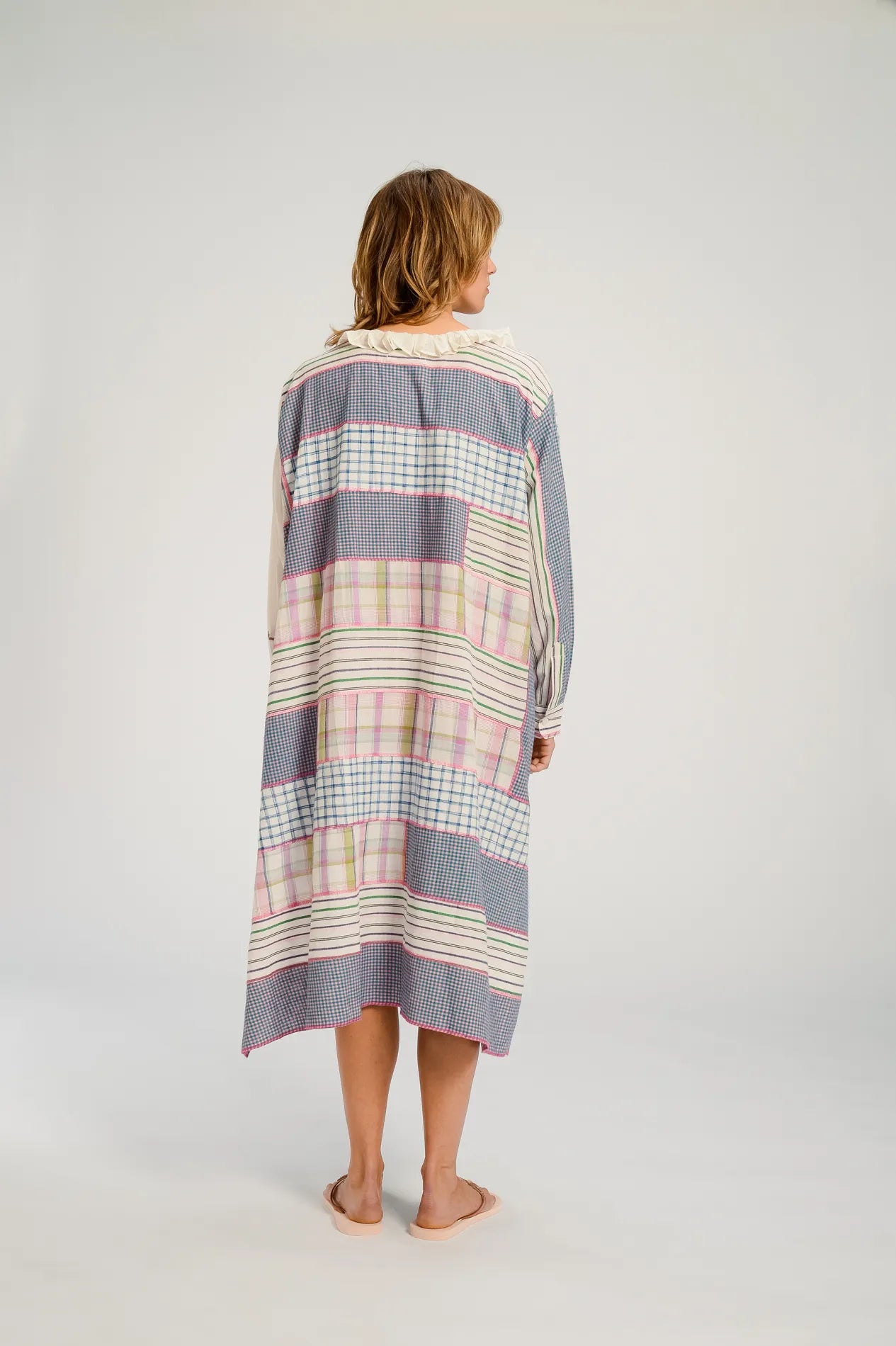 Robe rose patchwork UDAIPUR