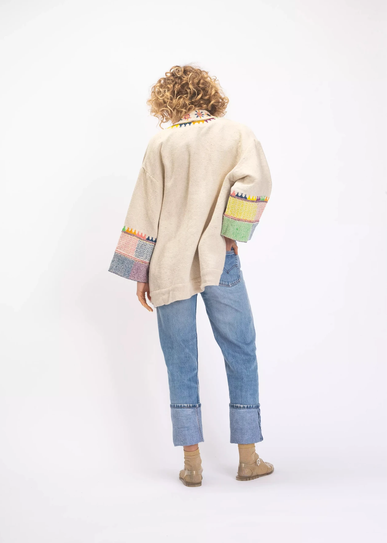 kimono brodée miroirs v de vinster