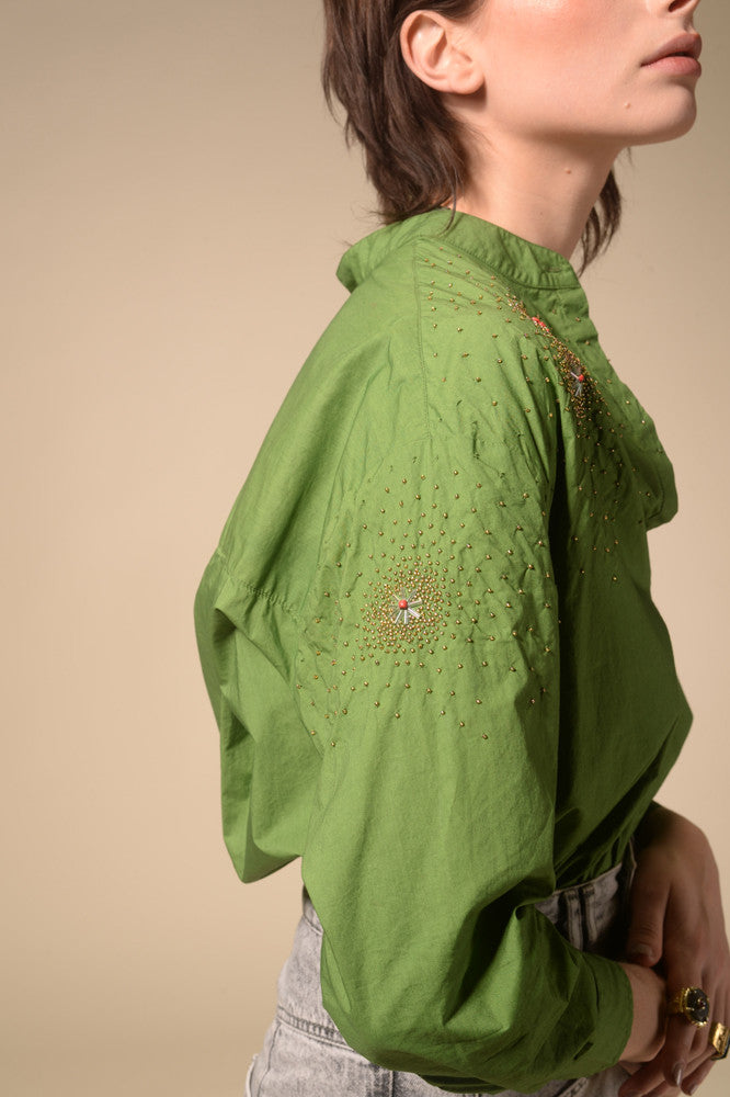 Chemise verte étoilée Star