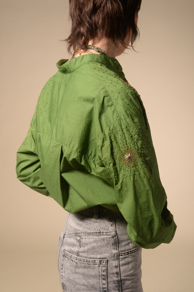 Chemise verte étoilée Star